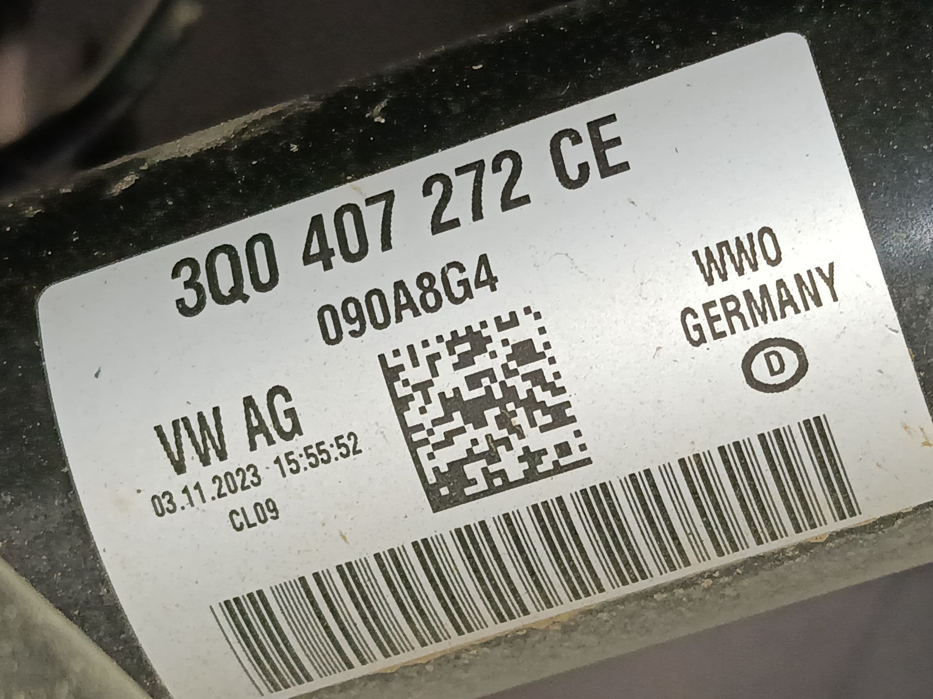 TRANSMISION DELANTERA DERECHA SKODA KODIAQ I (NS6, NS7, NV7) 3Q0407272CE 3Q0407272CE - Vista 2