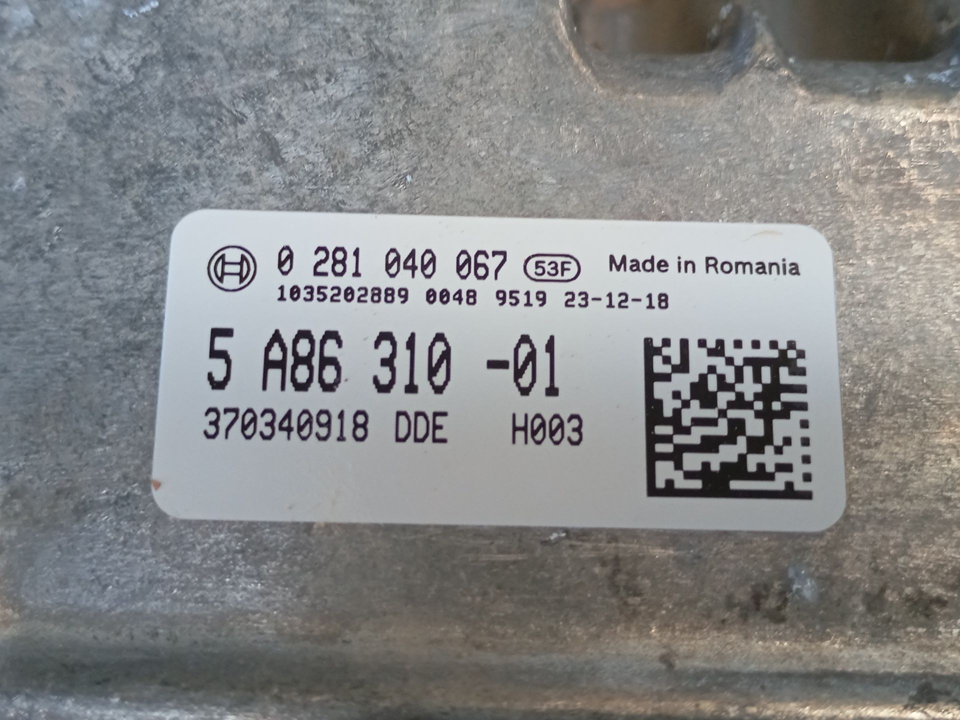 CENTRALITA MOTOR UCE BMW 1 (F40) 5A8631001 / E3-A2-30-4 / 0281040067 5A8631001E3A23040281040067 - Vista 2