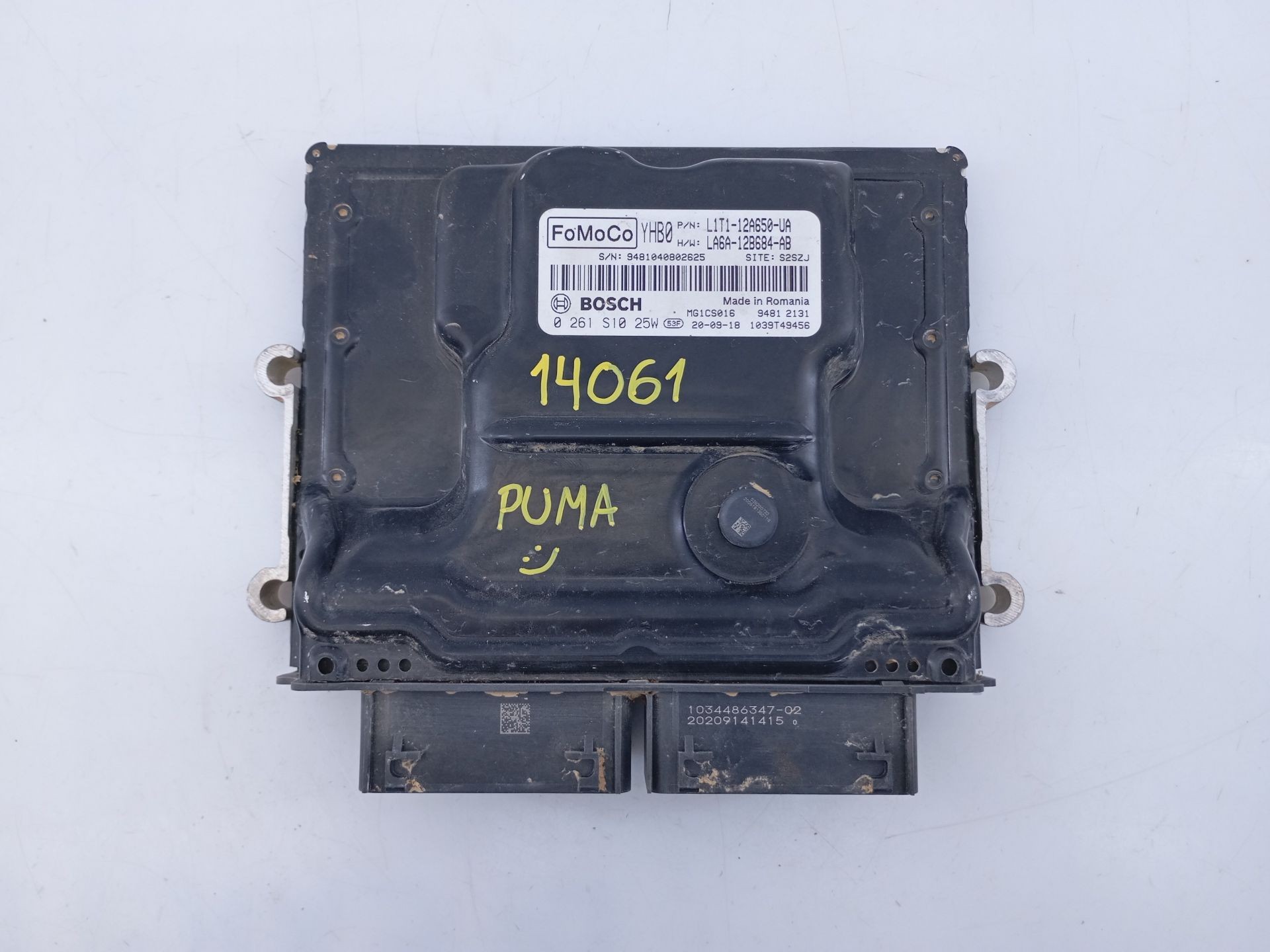 CENTRALITA MOTOR UCE FORD PUMA (J2K, CF7) L1T112A650UA / E3-B3-25-2 / 0261S1025W L1T112A650UAE3B32520261S1025W