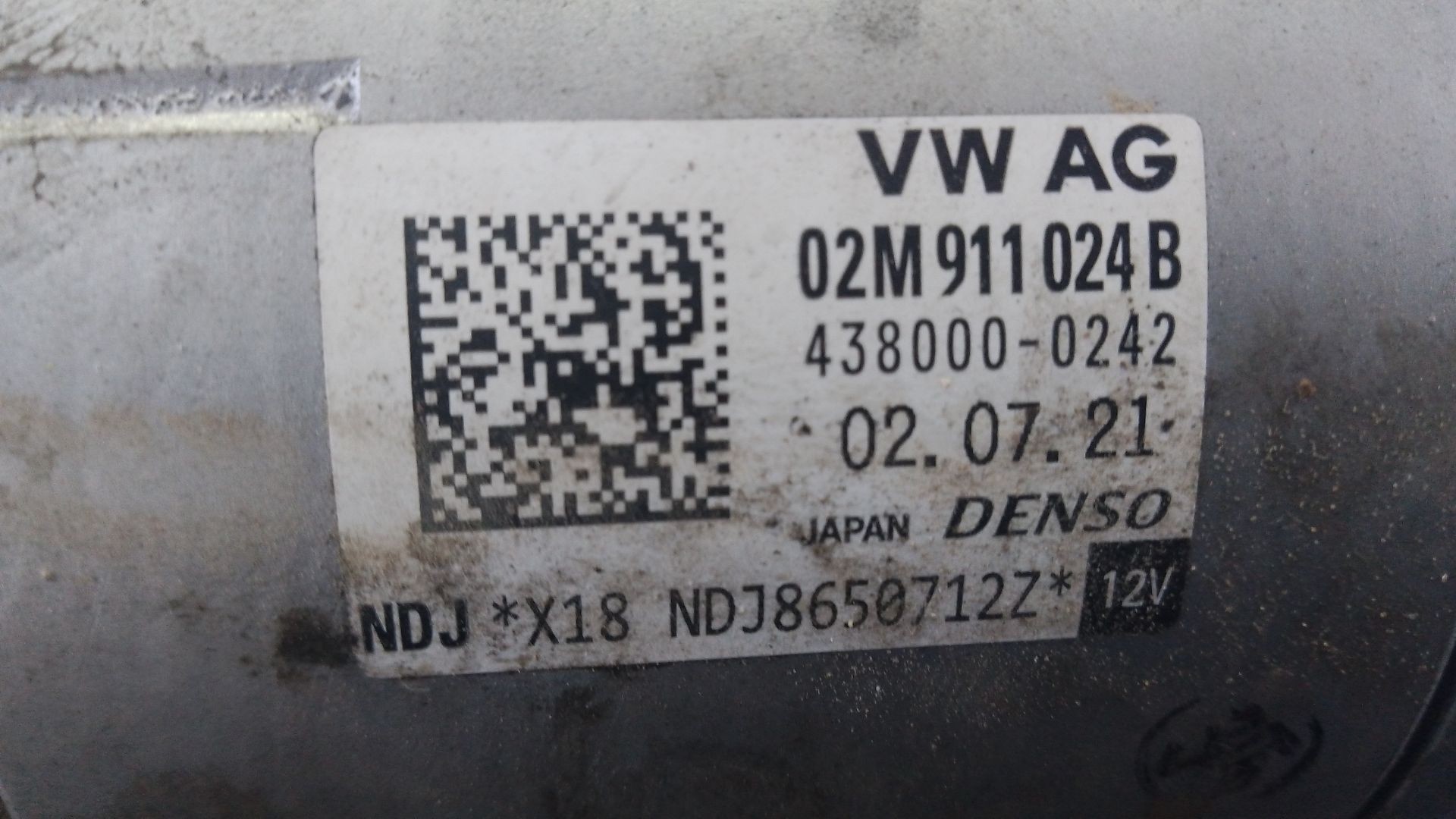 MOTOR ARRANQUE VOLKSWAGEN T-ROC (A11, D11) 02M911024B / P3-B7-5-1 / 4380000242 02M911024BP3B7514380000242 - Vista 3