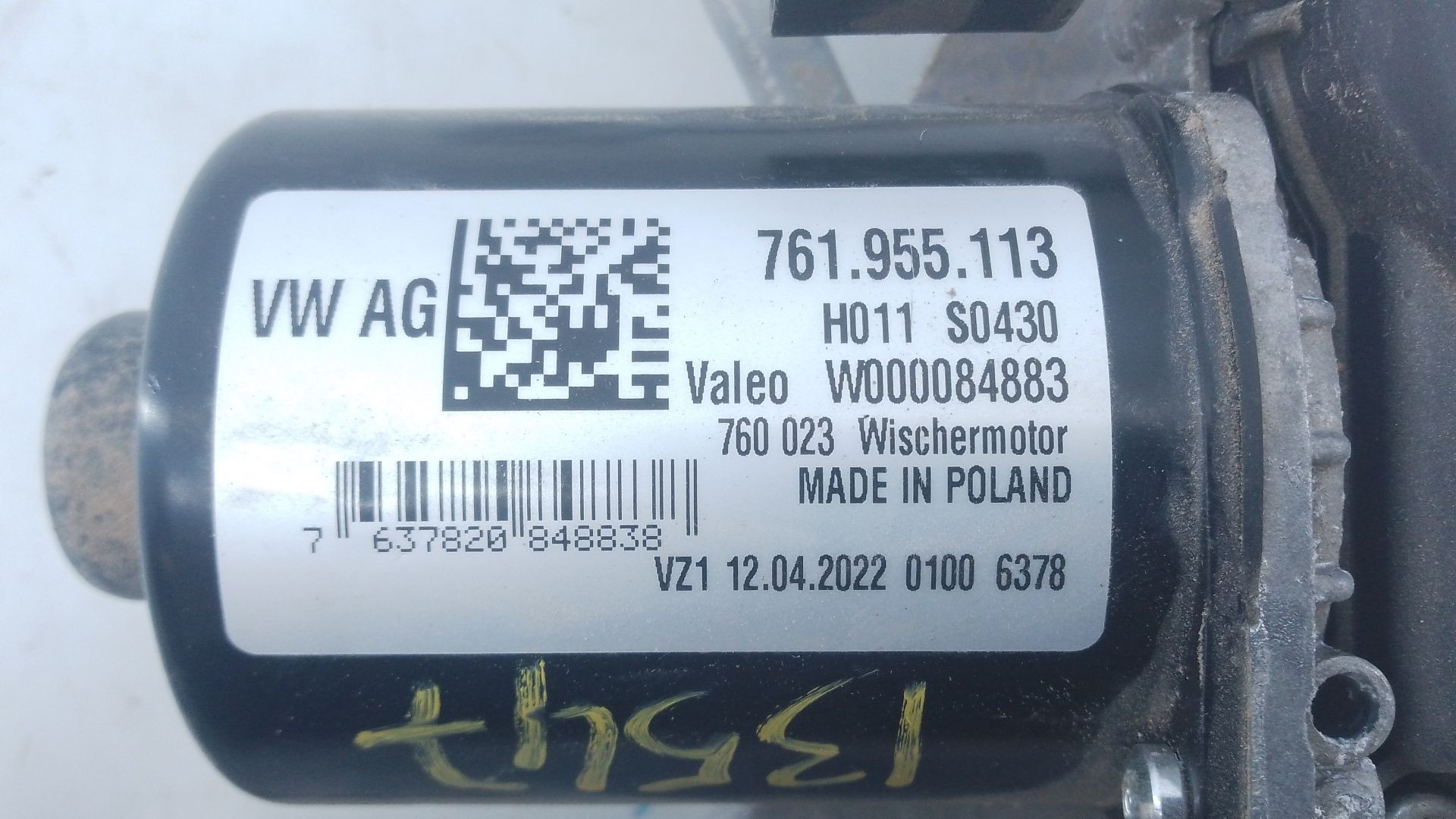 MOTOR LIMPIA DELANTERO PORSCHE CAYENNE Coupe (9YB) 761955113 / E1-A5-40-1 761955113E1A5401 - Vista 2