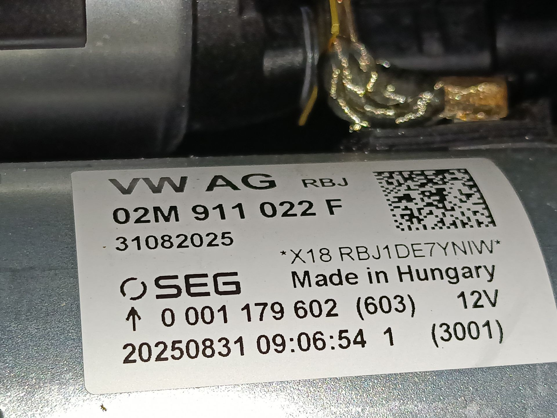 MOTOR ARRANQUE CUPRA FORMENTOR (KMP) 1.5 TSI 02M911022F 02M911022F - Vista 2