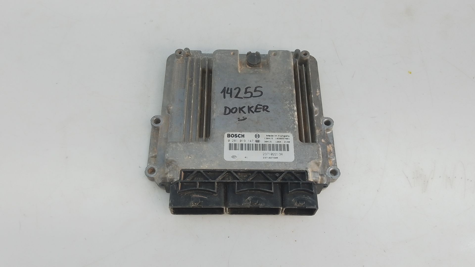 CENTRALITA MOTOR UCE DACIA DOKKER Furgoneta/monovolumen 237102213R / E2-A1-8-6 / 0281019147 237102213RE2A1860281019147