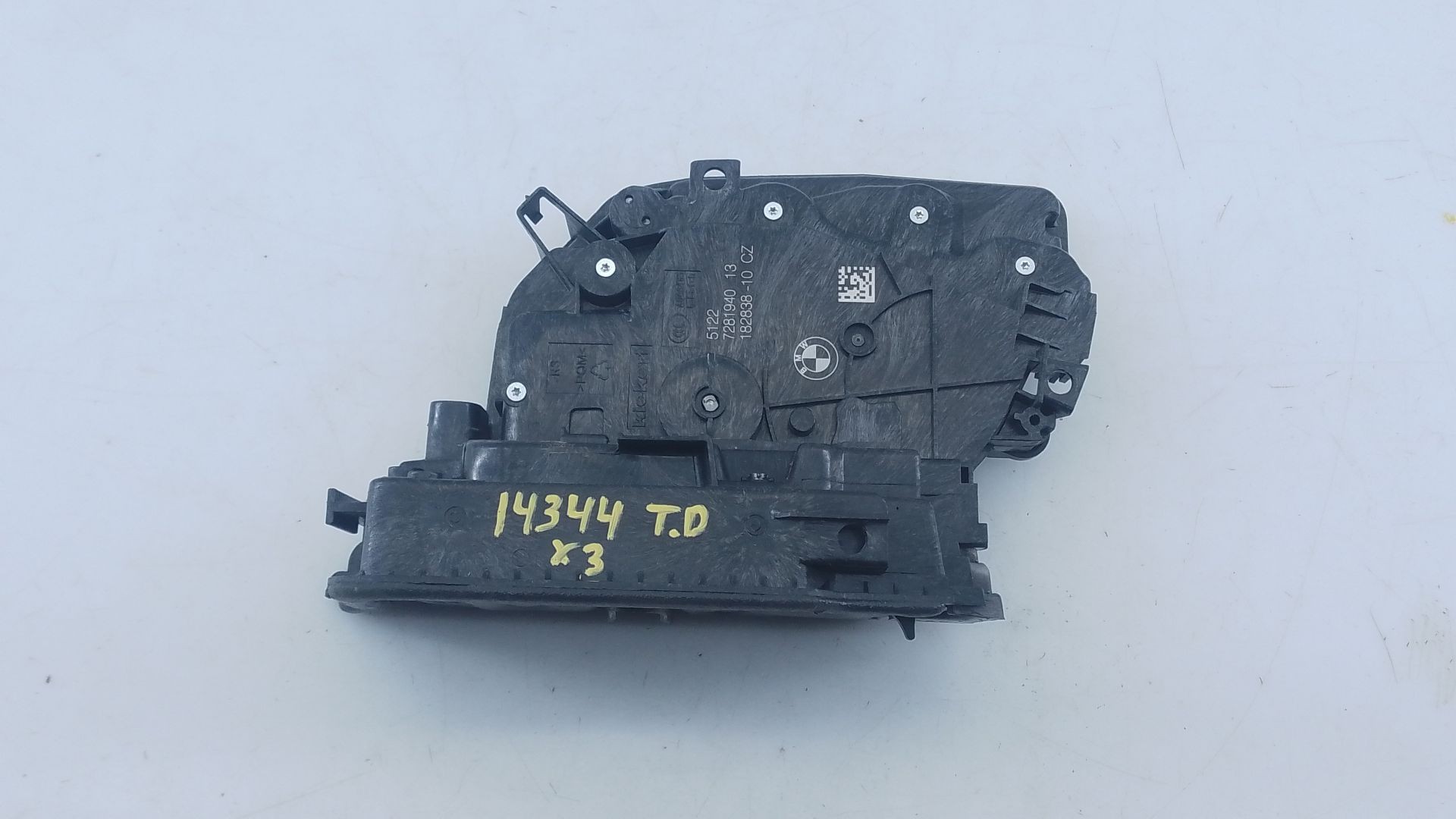 CERRADURA PUERTA TRASERA DERECHA BMW X3 (G01, F97, G08) 728194013 / E1-A3-52-2 / 18283810 728194013E1A352218283810