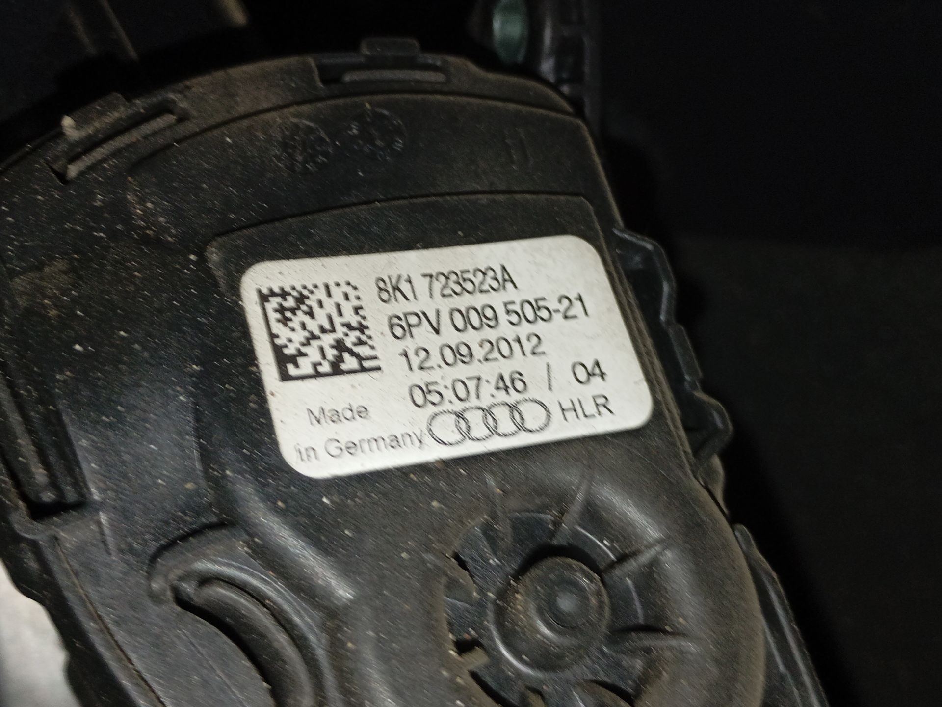 PEDAL ACELERADOR AUDI Q5 (8RB) 8K1723523A / 6PV00950521 8K1723523A6PV00950521