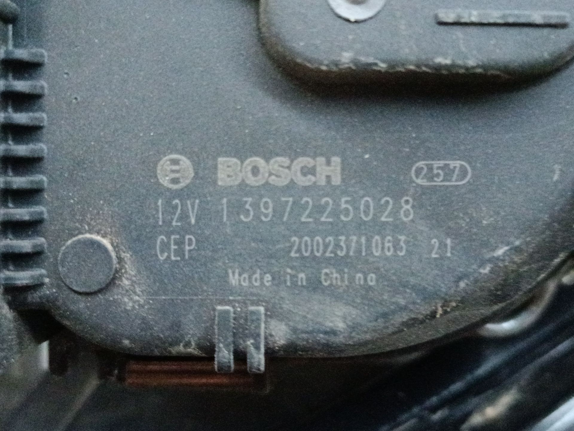 MOTOR LIMPIA DELANTERO CITROËN C5 AIRCROSS (AC_, AJ_, AR_, A4_) 1397225028 / 3397022076 13972250283397022076 - Vista 2