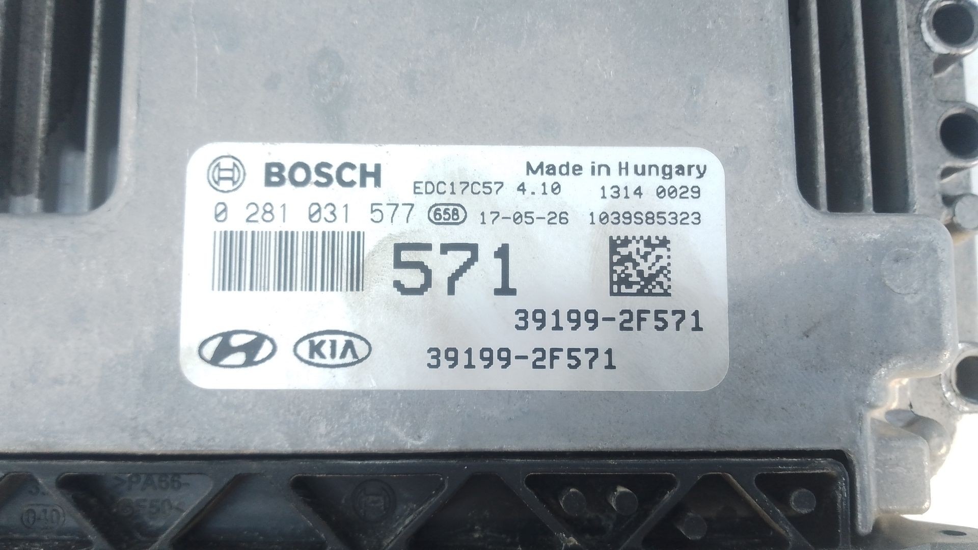 CENTRALITA MOTOR UCE HYUNDAI TUCSON (TL, TLE) 391992F571 / E3-A3-26-3 / 0281031577 391992F571E3A32630281031577 - Vista 2