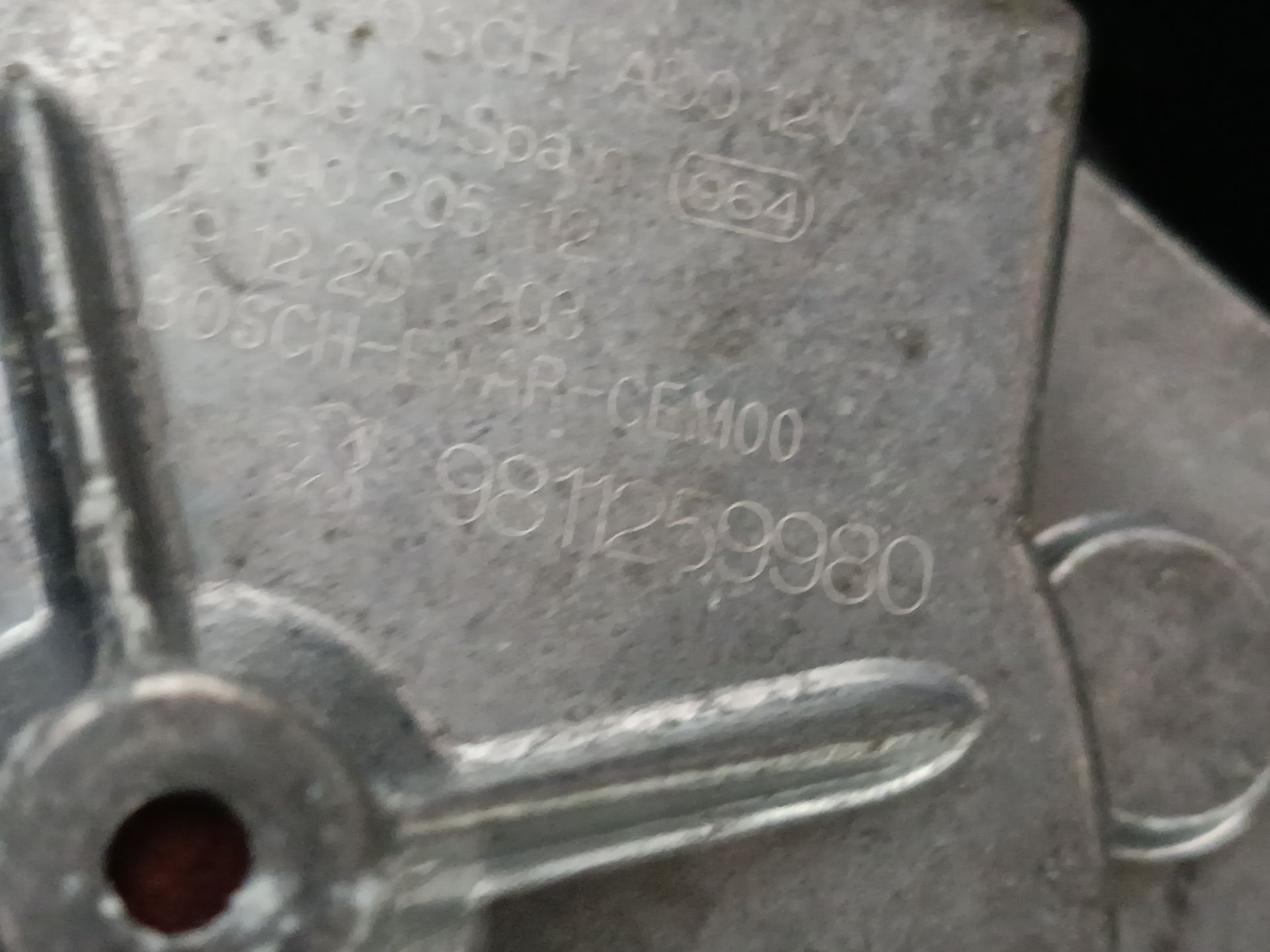 MOTOR LIMPIA TRASERO PEUGEOT 3008 II SUV (MC_, MR_, MJ_, M4_) 9811259980 9811259980 - Vista 2