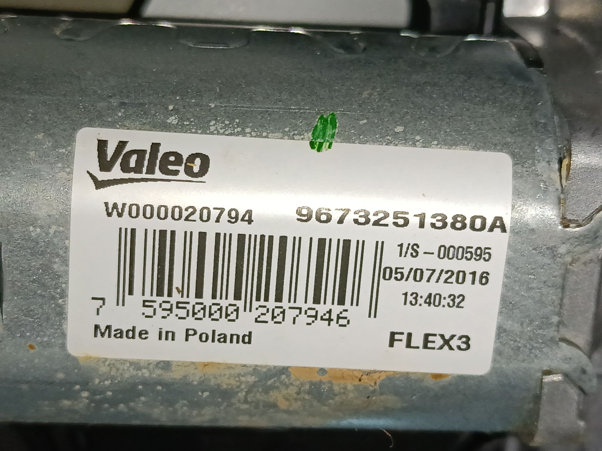 MOTOR LIMPIA TRASERO PEUGEOT 208 I (CA_, CC_) 9673251380 / W000020794 9673251380W000020794 - Vista 2
