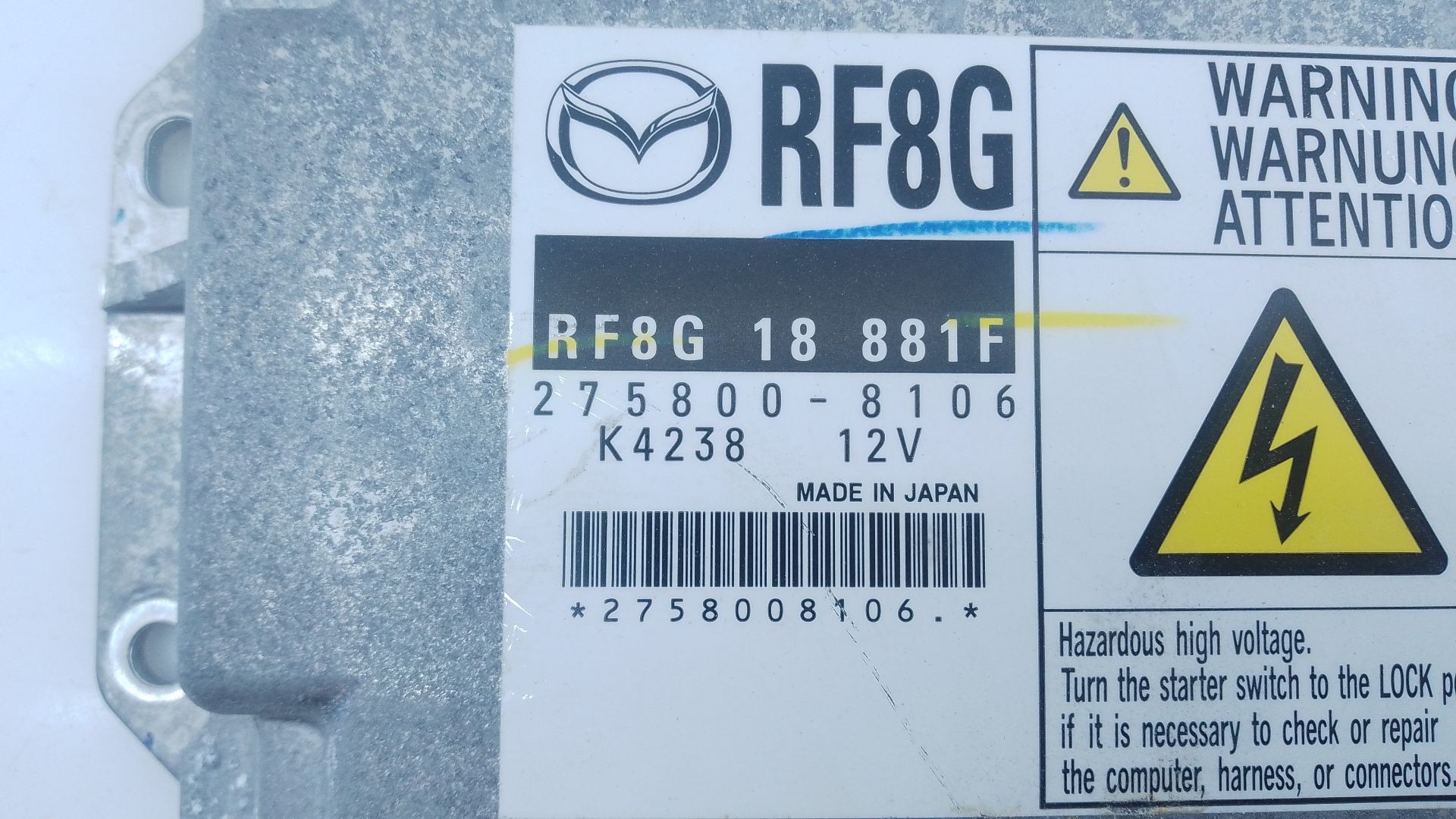CENTRALITA MOTOR UCE MAZDA 6 Hatchback (GH) 2758008106 / E3-B5-18-3 / RF8G18881F 2758008106E3B5183RF8G18881F - Vista 3