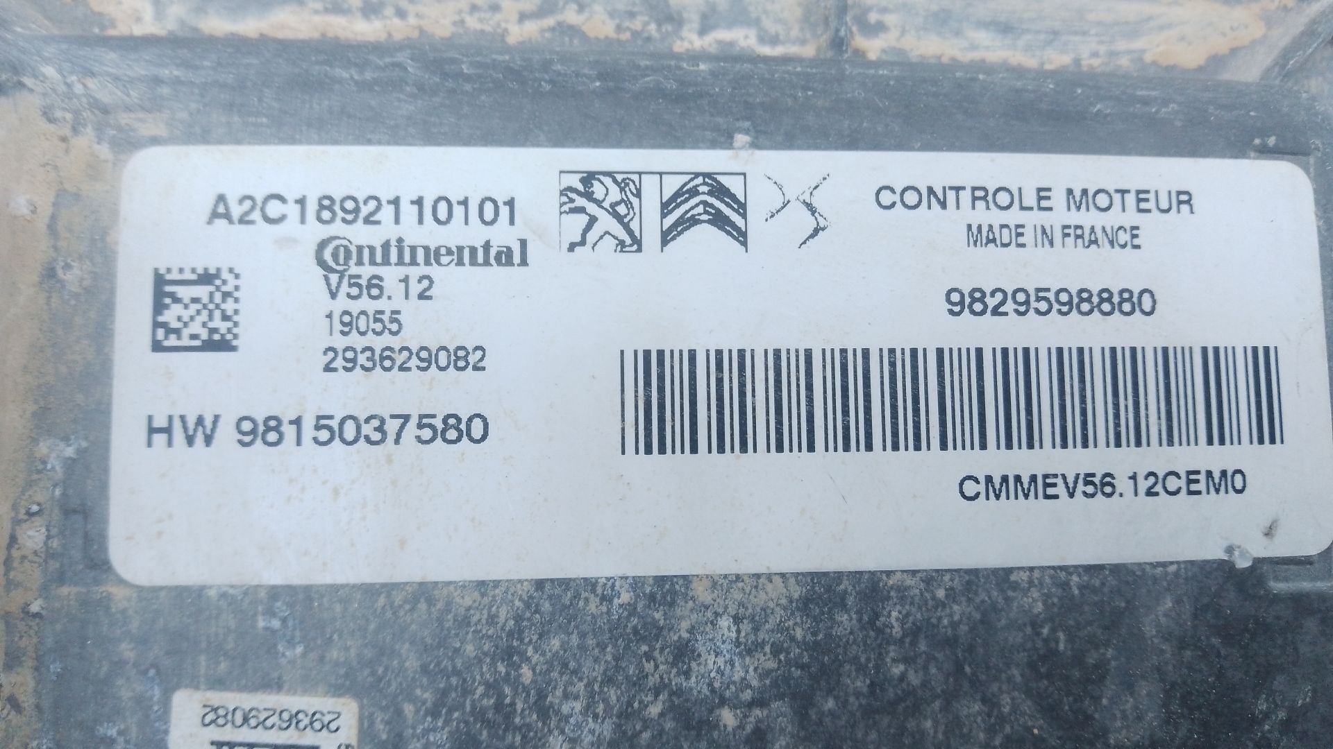 CENTRALITA MOTOR UCE CITROËN C3 III (SX) 9815037580 / E3-B2-46-3 / 9829598880 9815037580E3B24639829598880 - Vista 3