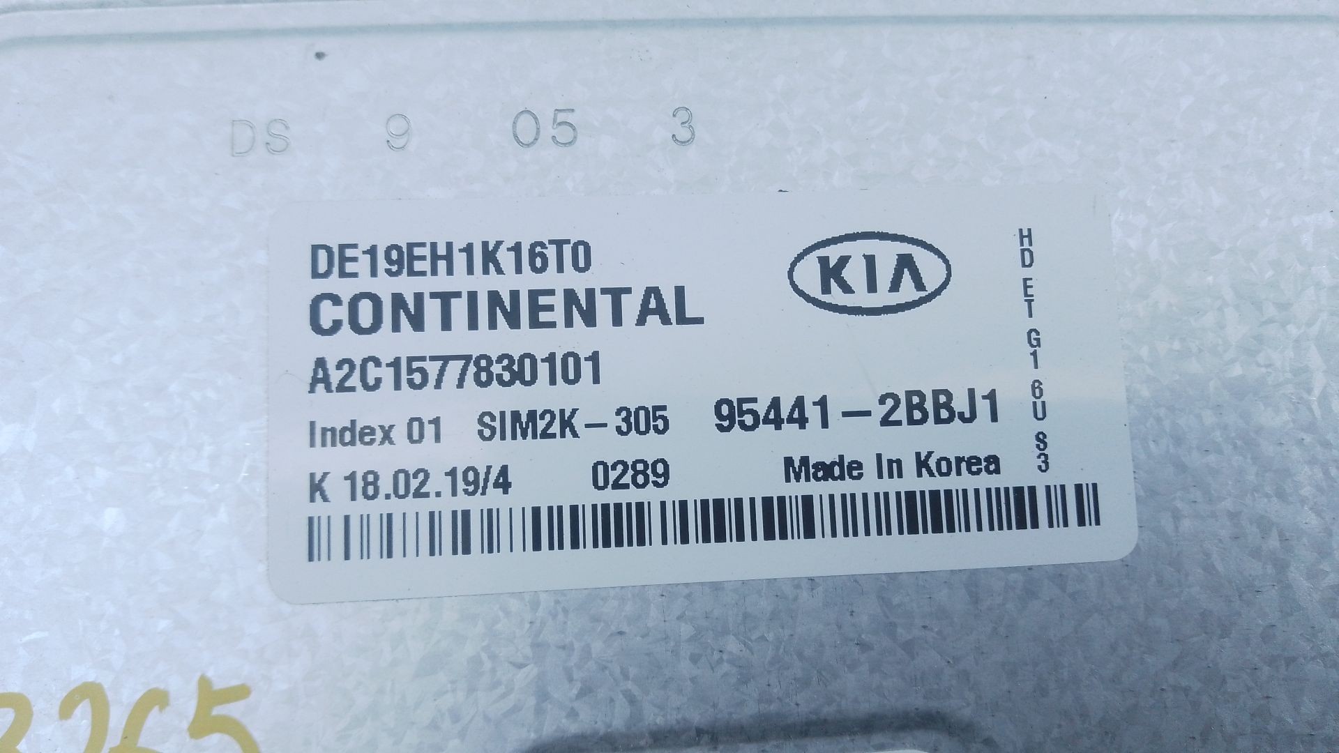 MODULO ELECTRONICO KIA NIRO I (DE) 954412BBJ1 / E3-A3-31-2 / A2C1577830101 954412BBJ1E3A3312A2C1577830101 - Vista 2