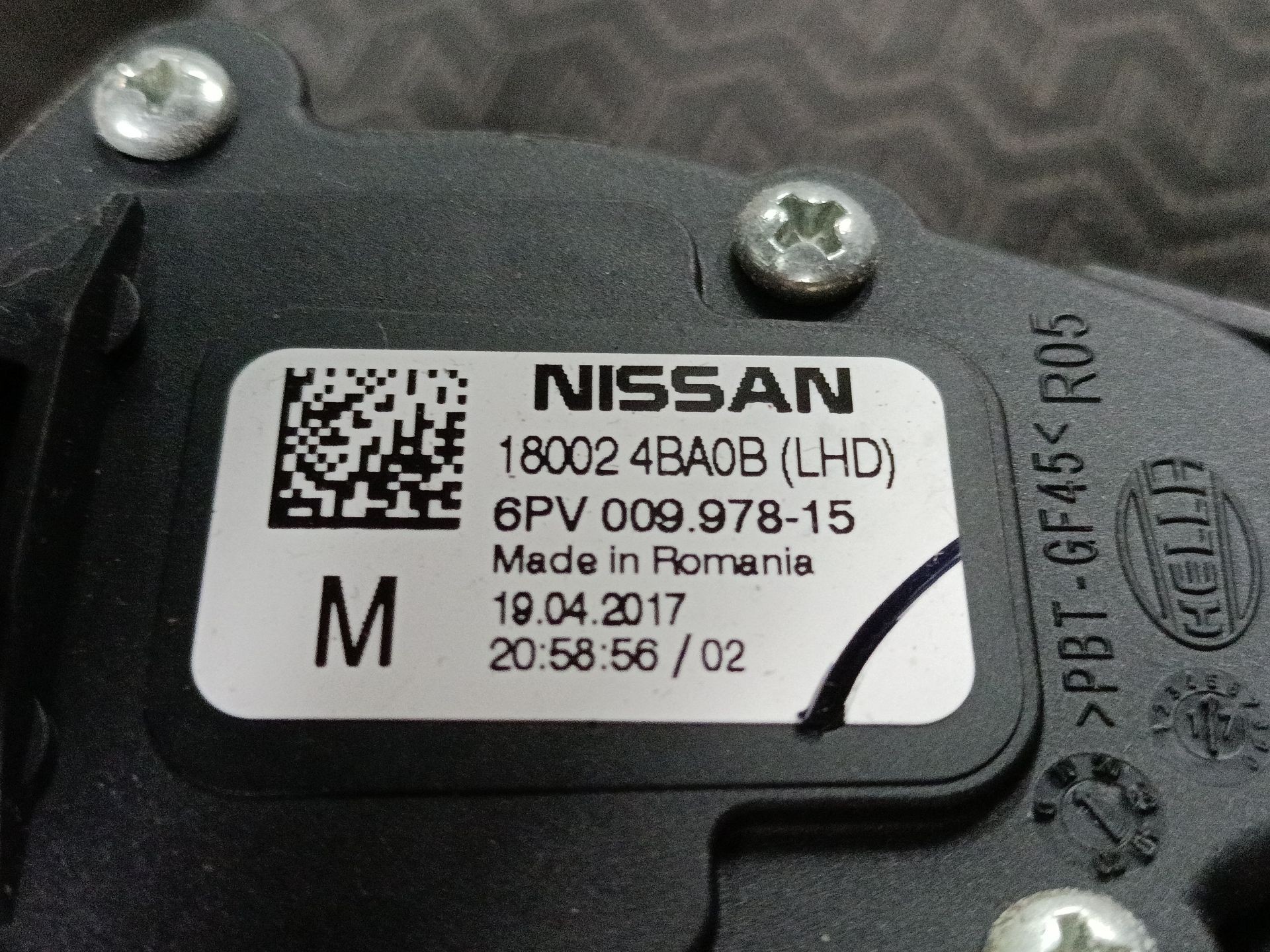 PEDAL ACELERADOR RENAULT KADJAR (HA_, HL_) 180024BA0B / 6PV00997815 180024BA0B6PV00997815 - Vista 2