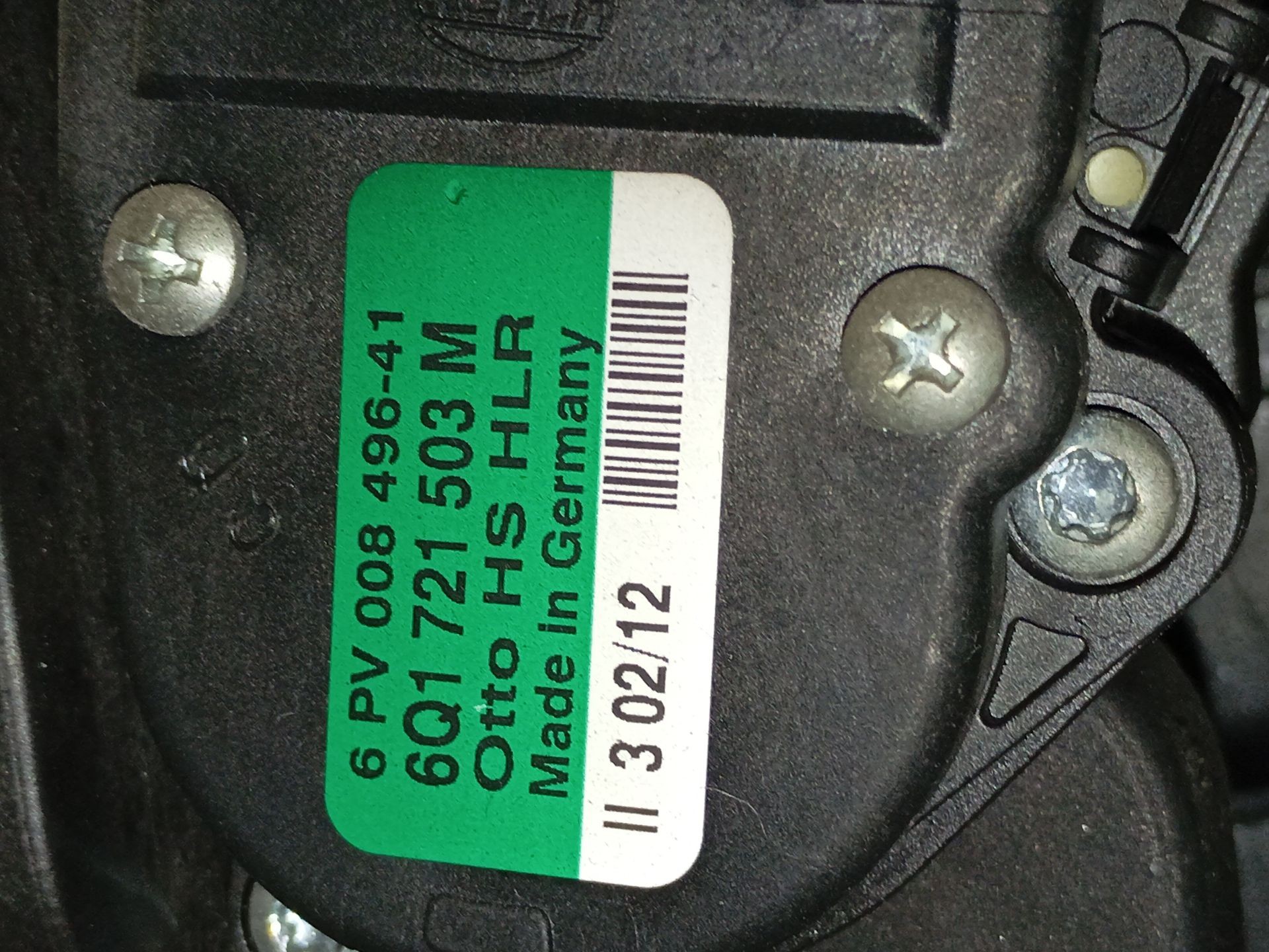 PEDAL ACELERADOR SEAT IBIZA IV (6J5, 6P1) 6Q1721503M 6Q1721503M