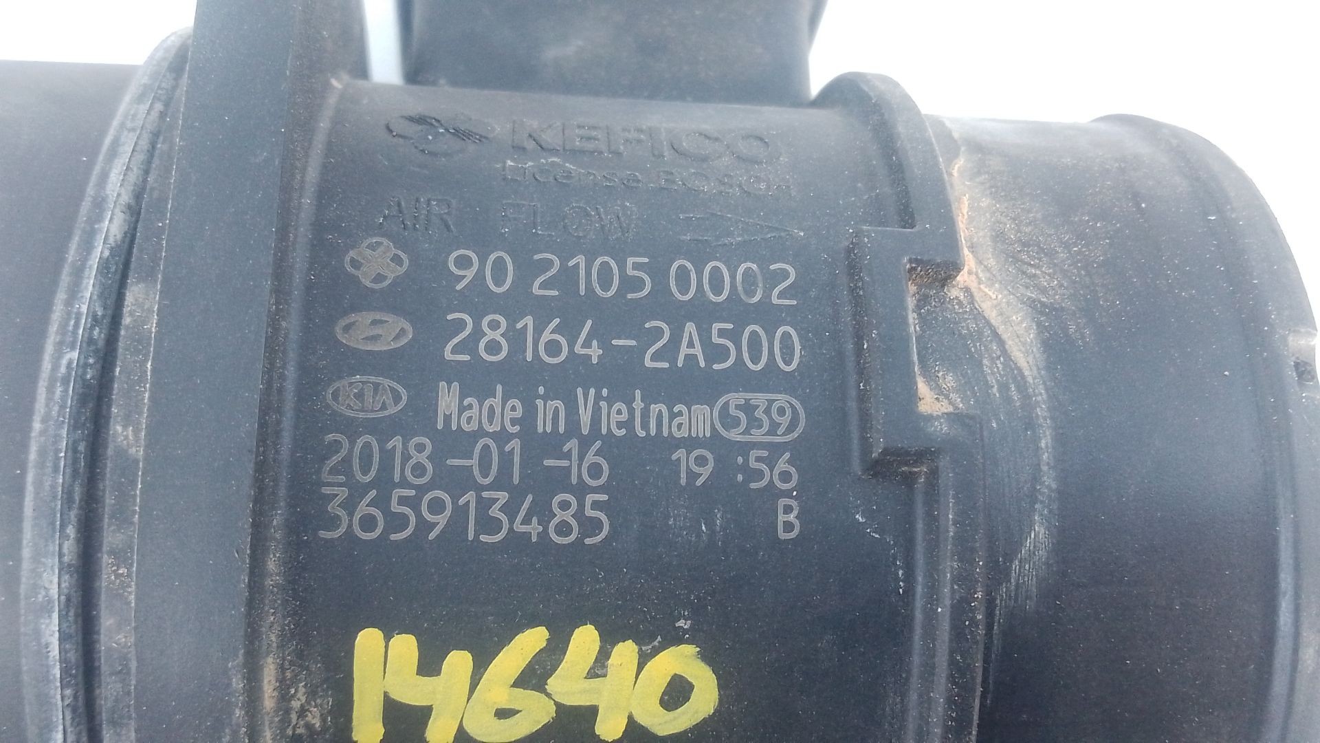 CAUDALIMETRO KIA CARENS IV 9021050002 / E3-A3-18-1 / 281642A500 9021050002E3A3181281642A500 - Vista 2