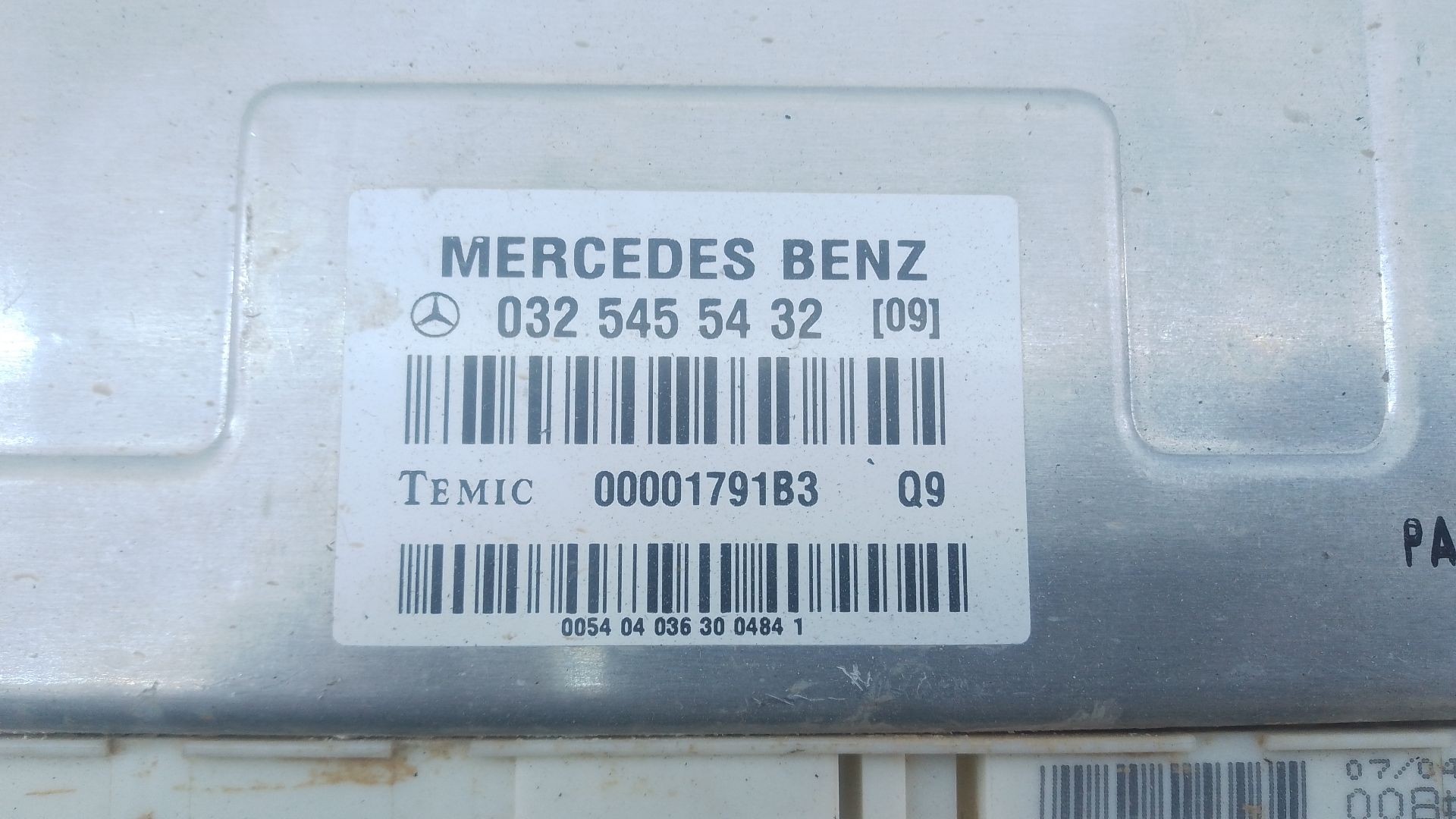 MODULO ELECTRONICO MERCEDES-BENZ SL (R230) 0325455432 / E3-A1-10-2 / 00001791B3 0325455432E3A110200001791B3 - Vista 2
