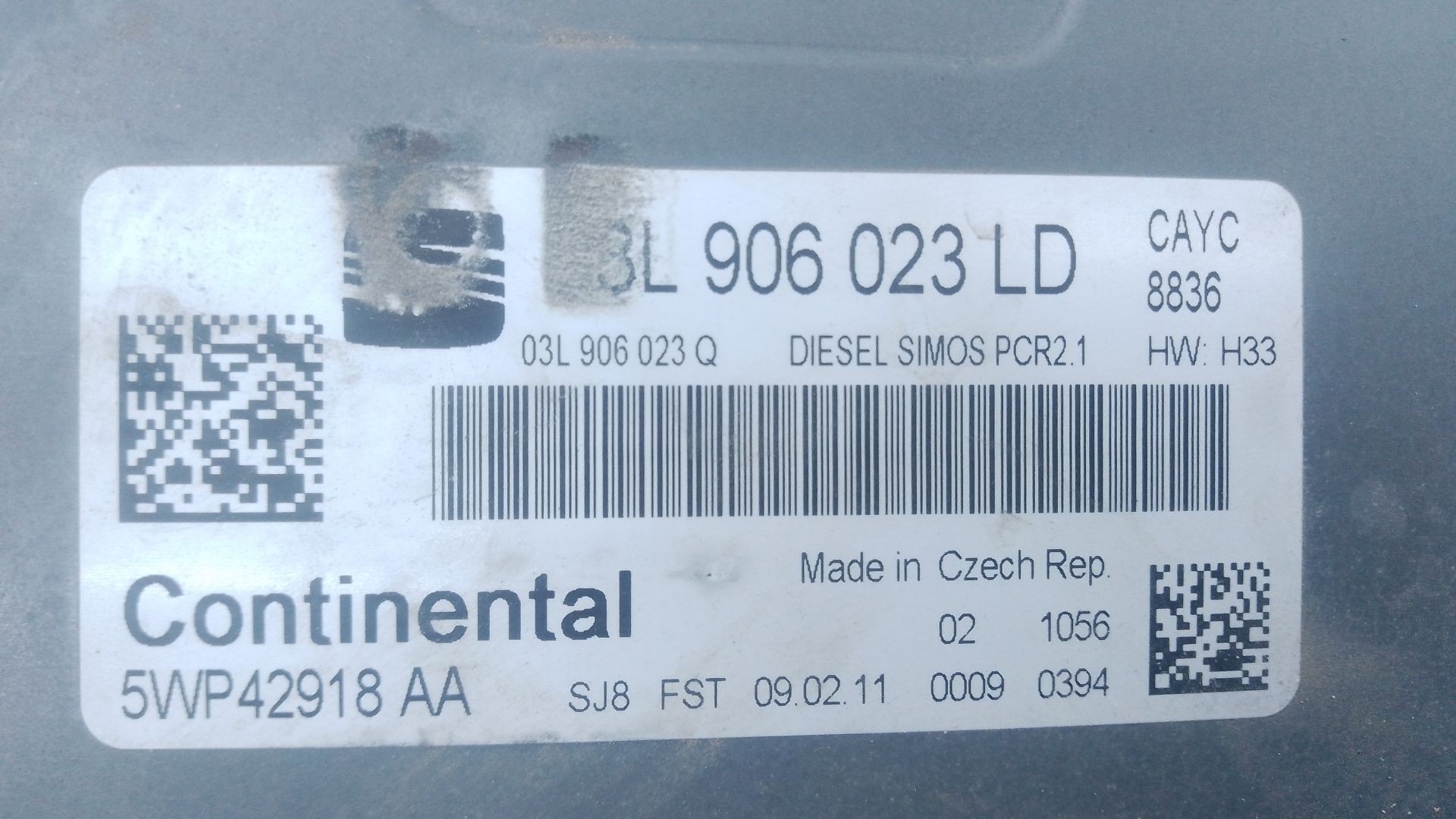CENTRALITA MOTOR UCE SEAT IBIZA IV (6J5, 6P1) 03L906023LD / E2-A1-20-6 03L906023LDE2A1206 - Vista 3