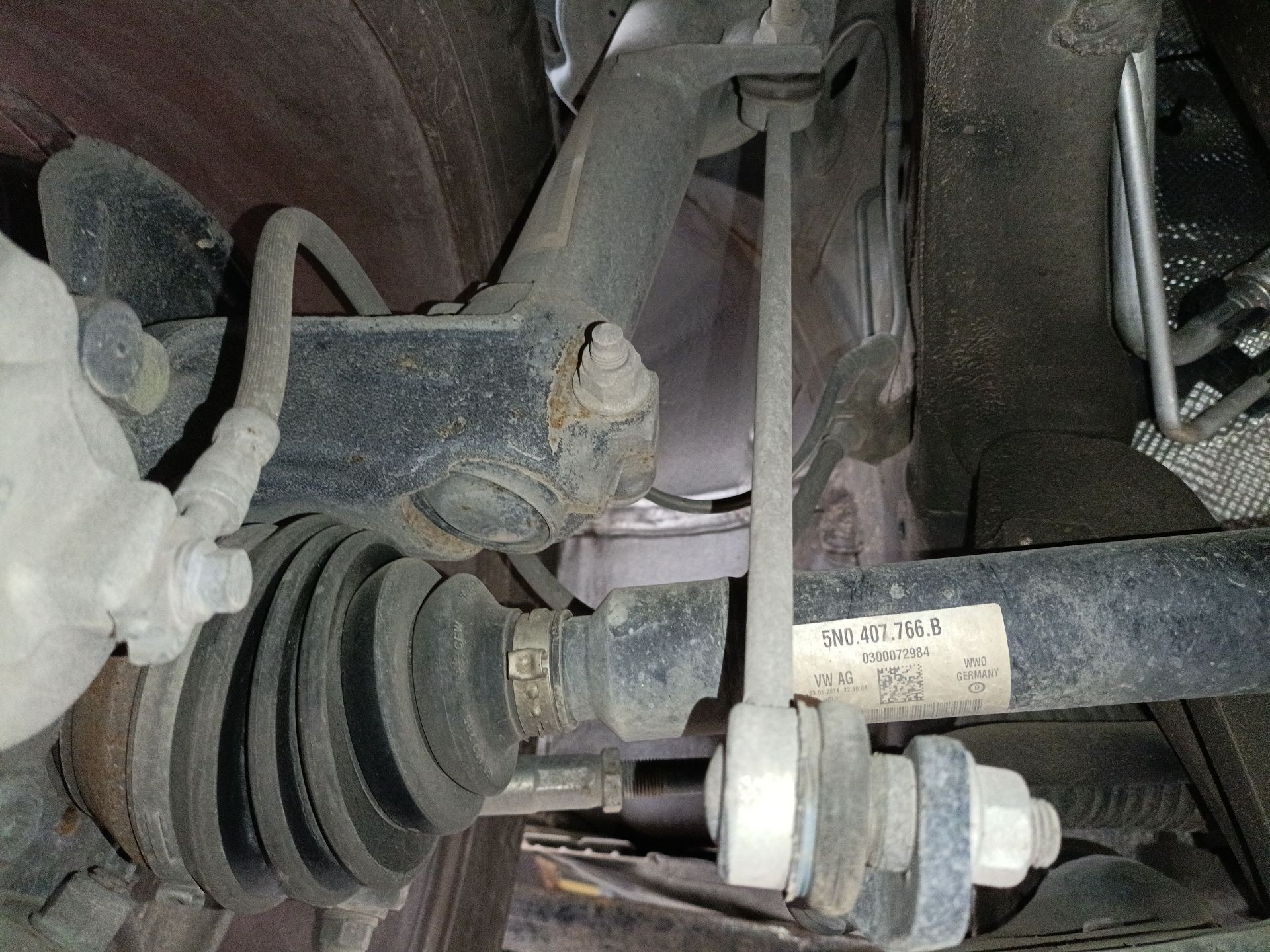 TRANSMISION DELANTERA DERECHA VOLKSWAGEN TIGUAN (5N_) 5N0407766B 5N0407766B