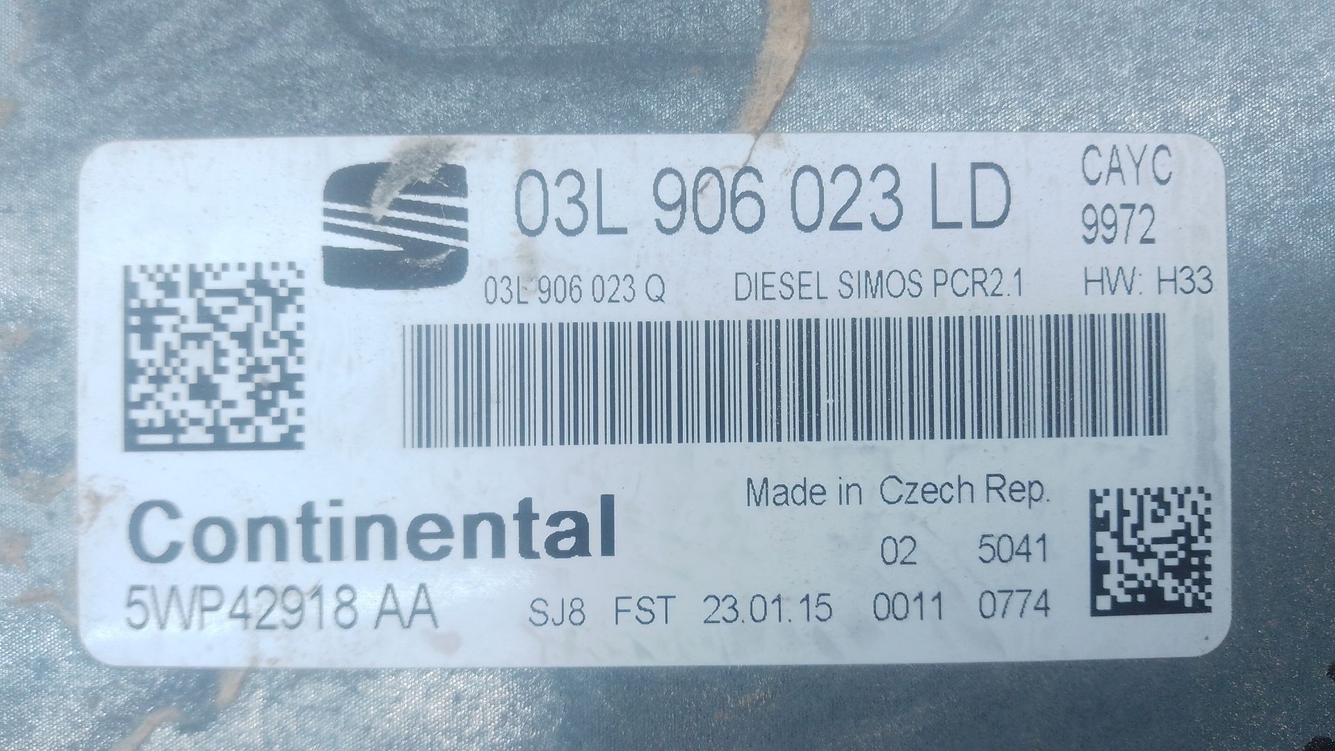 CENTRALITA MOTOR UCE SEAT IBIZA IV (6J5, 6P1) 03L906023LD / E2-A1-20-6 / 5WP42918AA 03L906023LDE2A12065WP42918AA - Vista 2