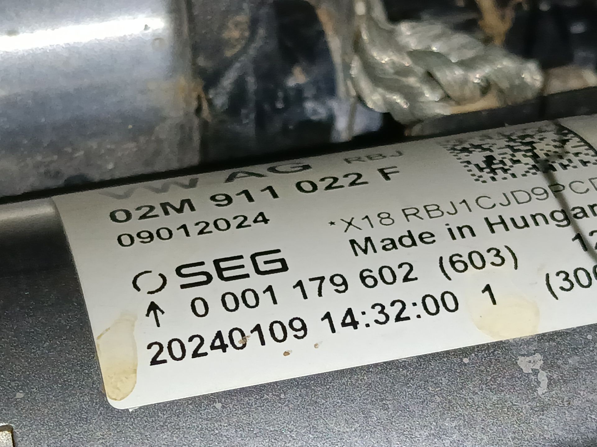 MOTOR ARRANQUE VOLKSWAGEN T-ROC (A11, D11) 02M911022F / 0001179602 02M911022F0001179602 - Vista 2