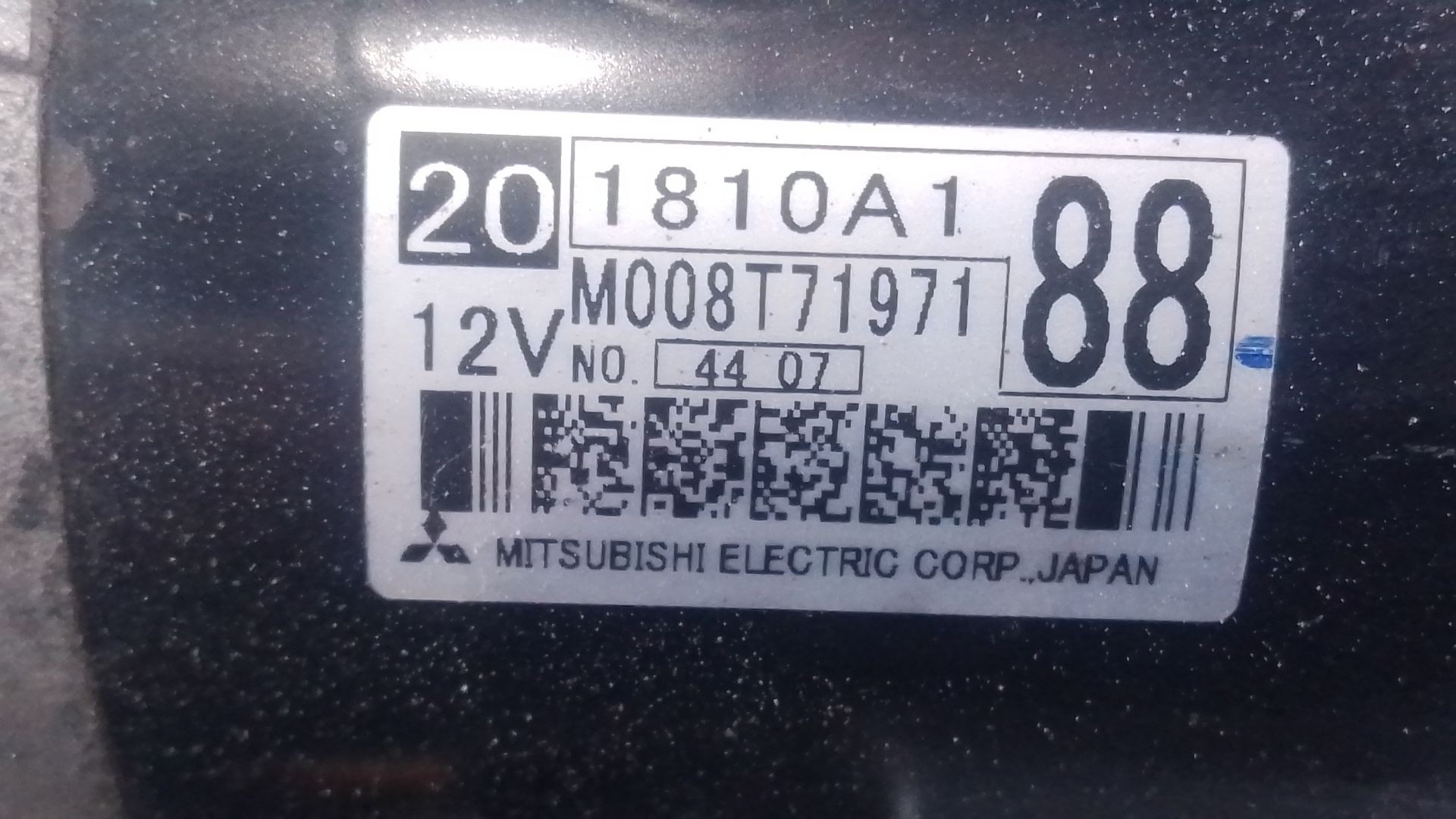 MOTOR ARRANQUE MITSUBISHI ASX (GA0W) M008T71971 / P3-A10-35-3 M008T71971P3A10353 - Vista 3