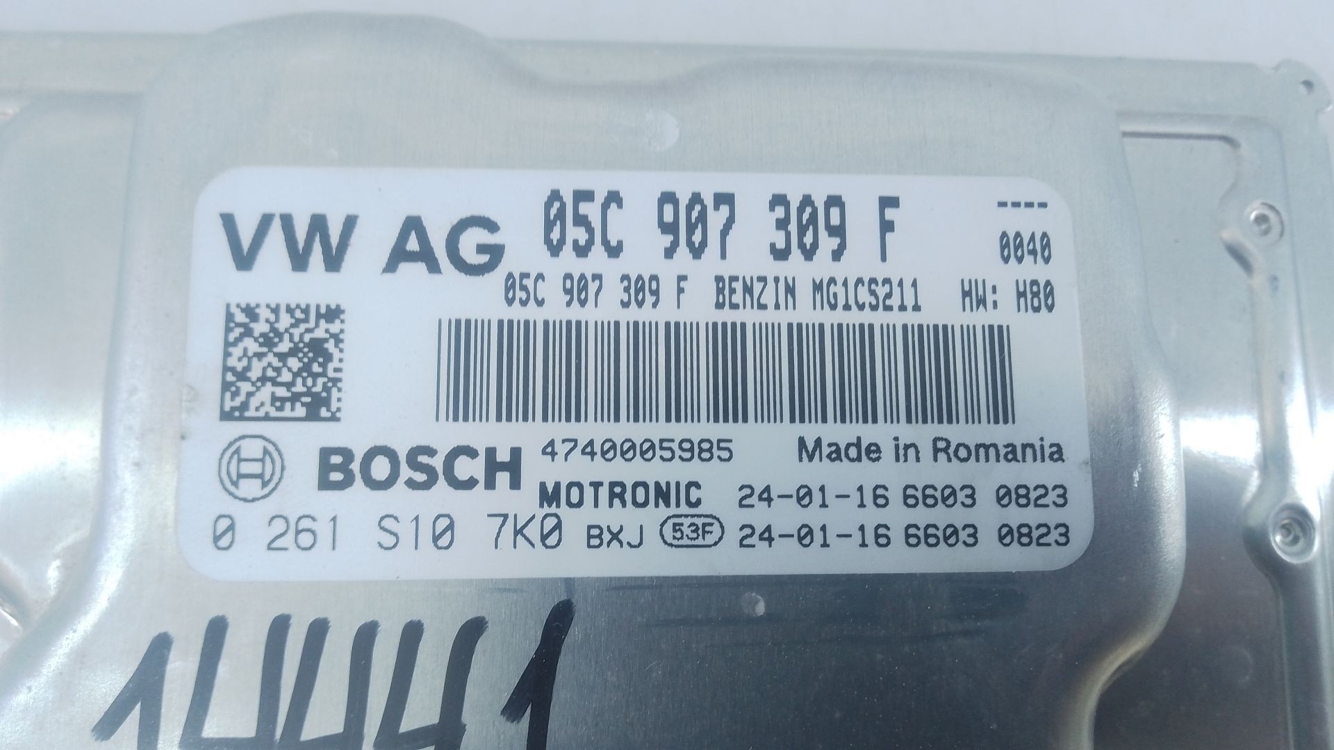 CENTRALITA MOTOR UCE VOLKSWAGEN T-CROSS (C11, D31) 05C907309F / E2-A1-15-9 / 0261S107K0 05C907309FE2A11590261S107K0 - Vista 2