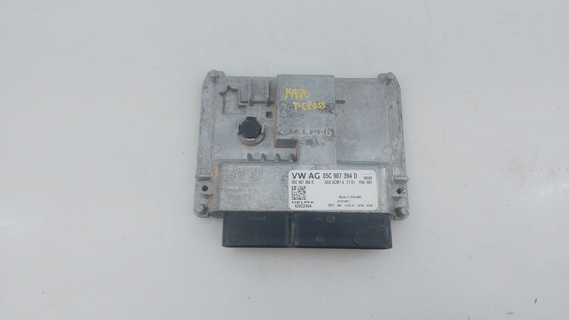 CENTRALITA MOTOR UCE VOLKSWAGEN T-CROSS (C11, D31) 05C907394D / E2-A1-15-9 / 42022454 05C907394DE2A115942022454