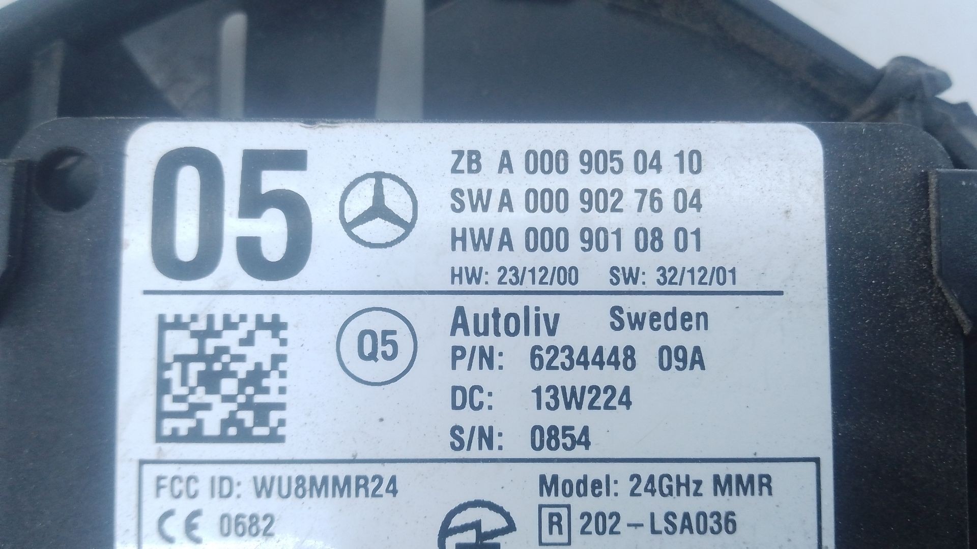 MODULO ELECTRONICO MERCEDES-BENZ CLASE B Sports Tourer (W246, W242) A0009050410 / E3-A1-18-1 / A0009027604 A0009050410E3A1181A0009027604 - Vista 3