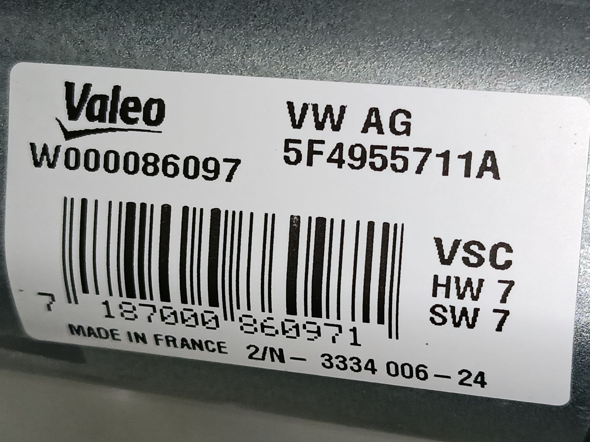 MOTOR LIMPIA TRASERO SKODA KAROQ (NU7, ND7) 5F4955711A / W000086097 5F4955711AW000086097 - Vista 2