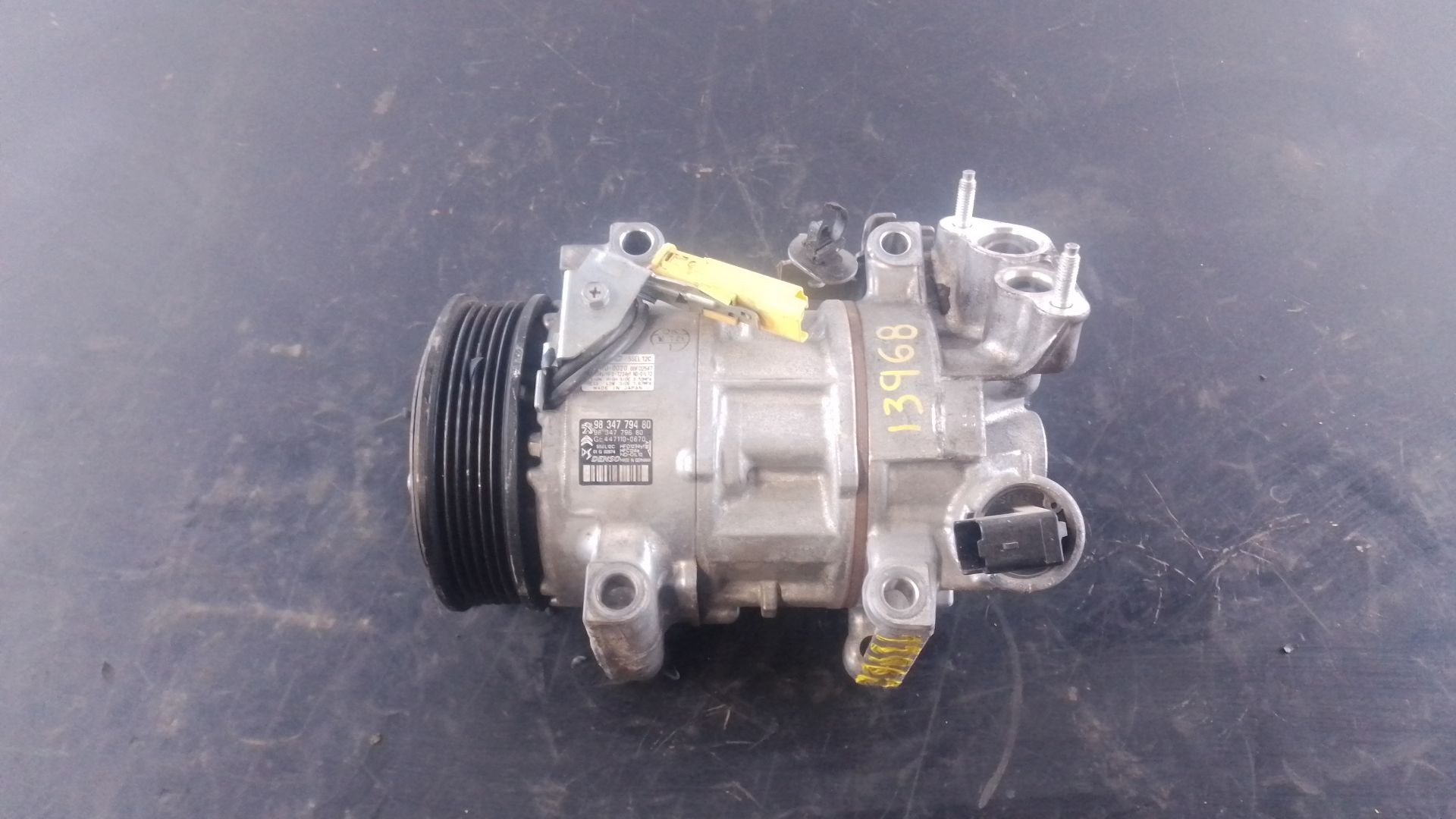 COMPRESOR AIRE ACONDICIONADO PEUGEOT 5008 II (MC_, MJ_, MR_, M4_) 9834779480 / P3-B2-10-4 / 4471100670 9834779480P3B21044471100670