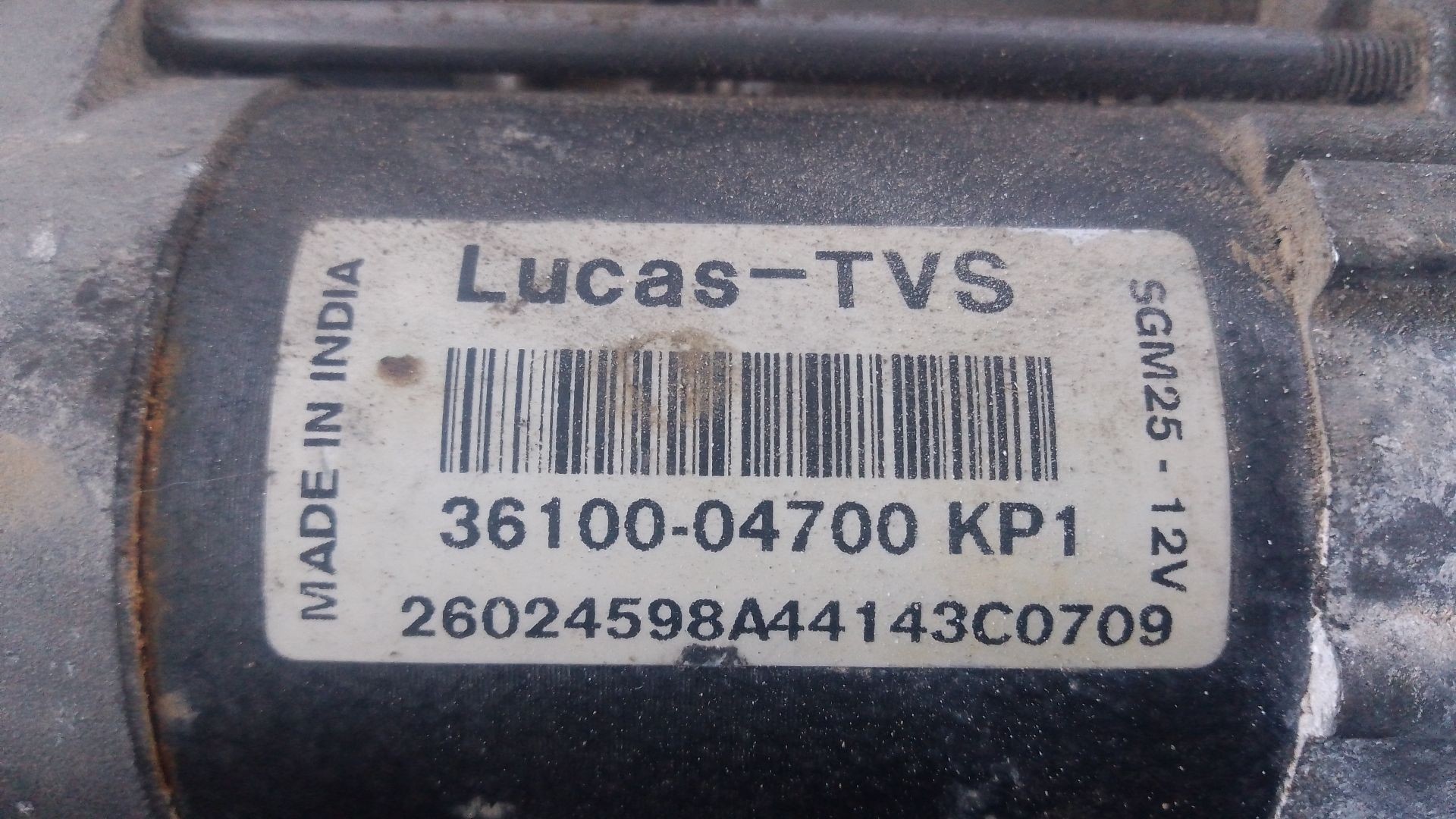 MOTOR ARRANQUE HYUNDAI i10 II (BA, IA) 3610004700 / P3-A10-14-1 3610004700P3A10141 - Vista 3
