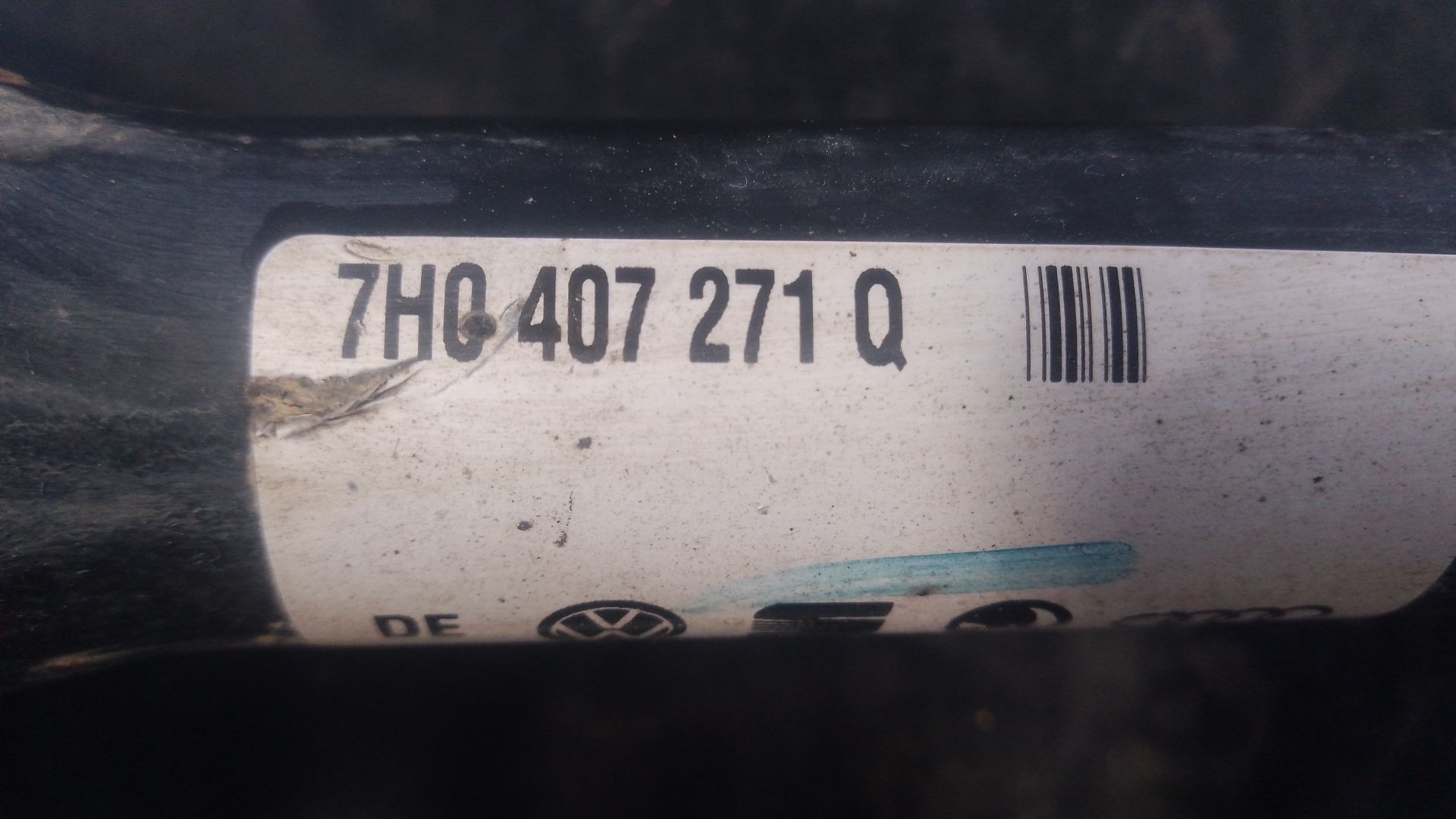 TRANSMISION DELANTERA IZQUIERDA VOLKSWAGEN MULTIVAN T5 (7HM, 7HN, 7HF, 7EF, 7EM, 7EN) 7H0407271Q / P1-B6-37 7H0407271QP1B637 - Vista 2