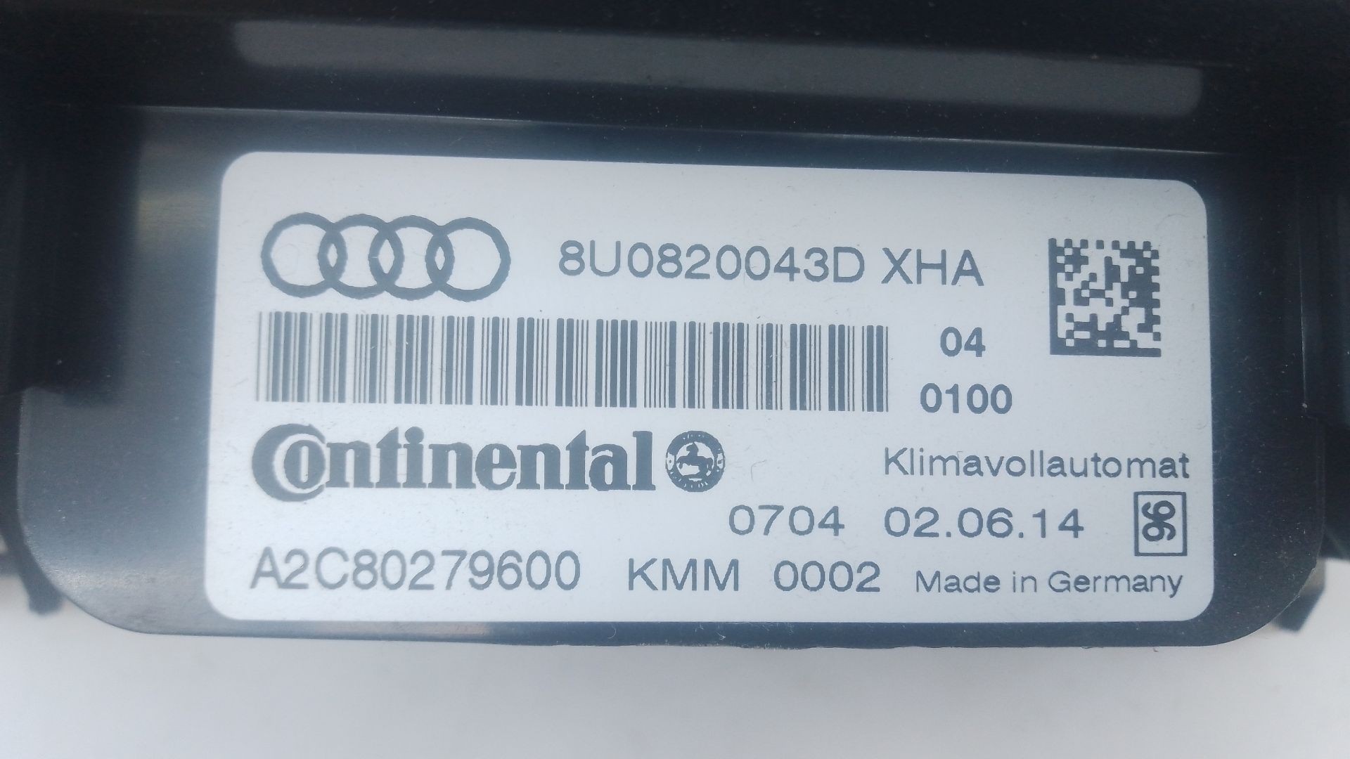 MANDO CLIMATIZADOR AUDI Q3 (8UB, 8UG) A2C80279600 / E2-A1-13-6 A2C80279600E2A1136 - Vista 2
