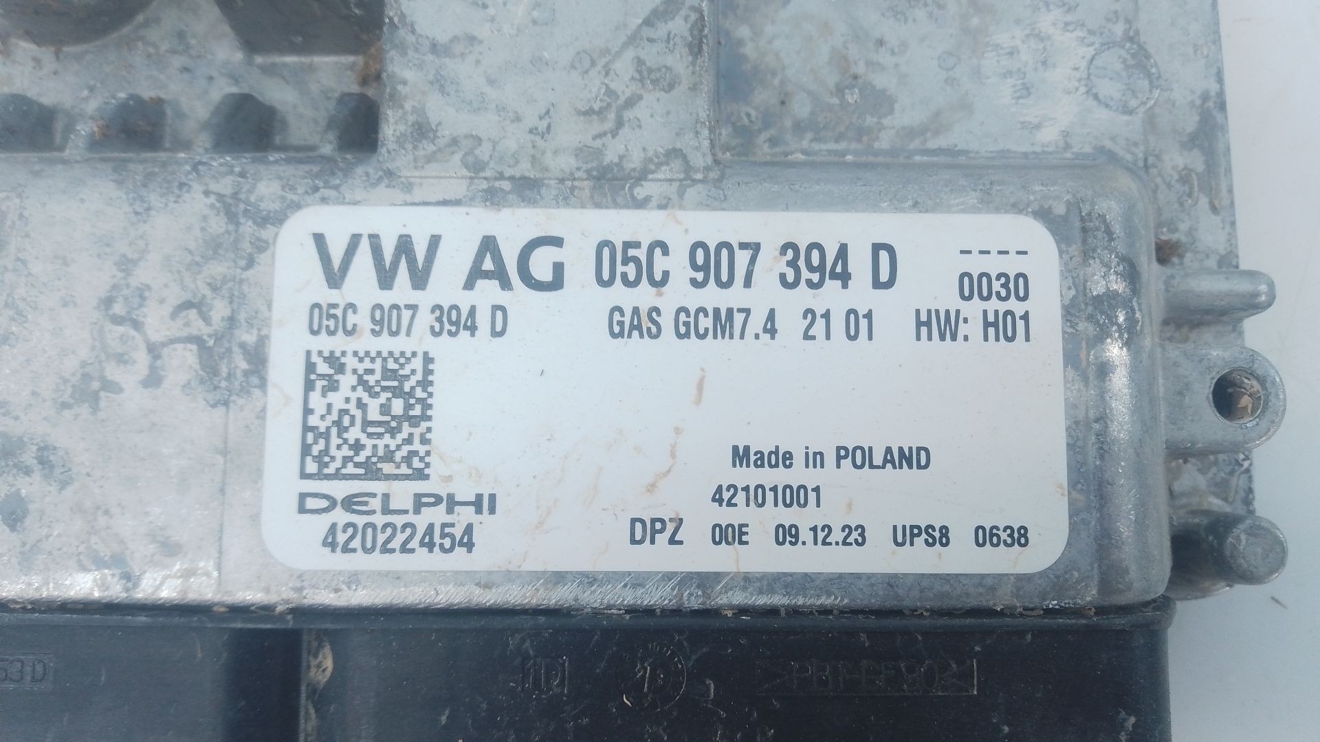 CENTRALITA MOTOR UCE SKODA SCALA (NW1) 05C907394D / E2-A1-18-4 / 42022454 05C907394DE2A118442022454 - Vista 2