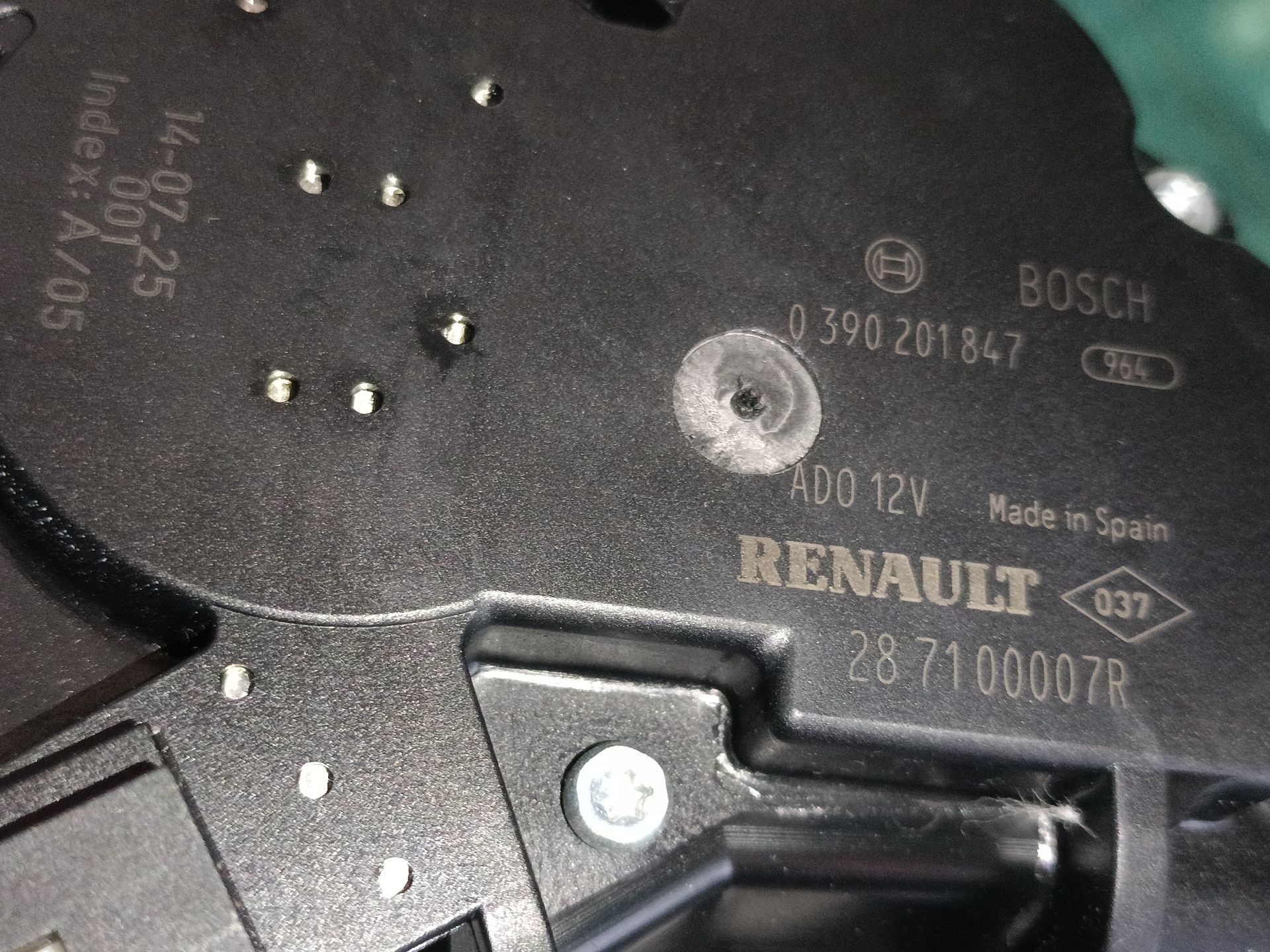 MOTOR LIMPIA TRASERO RENAULT MEGANE III Hatchback (BZ0/1_, B3_) 287100007R 287100007R - Vista 2