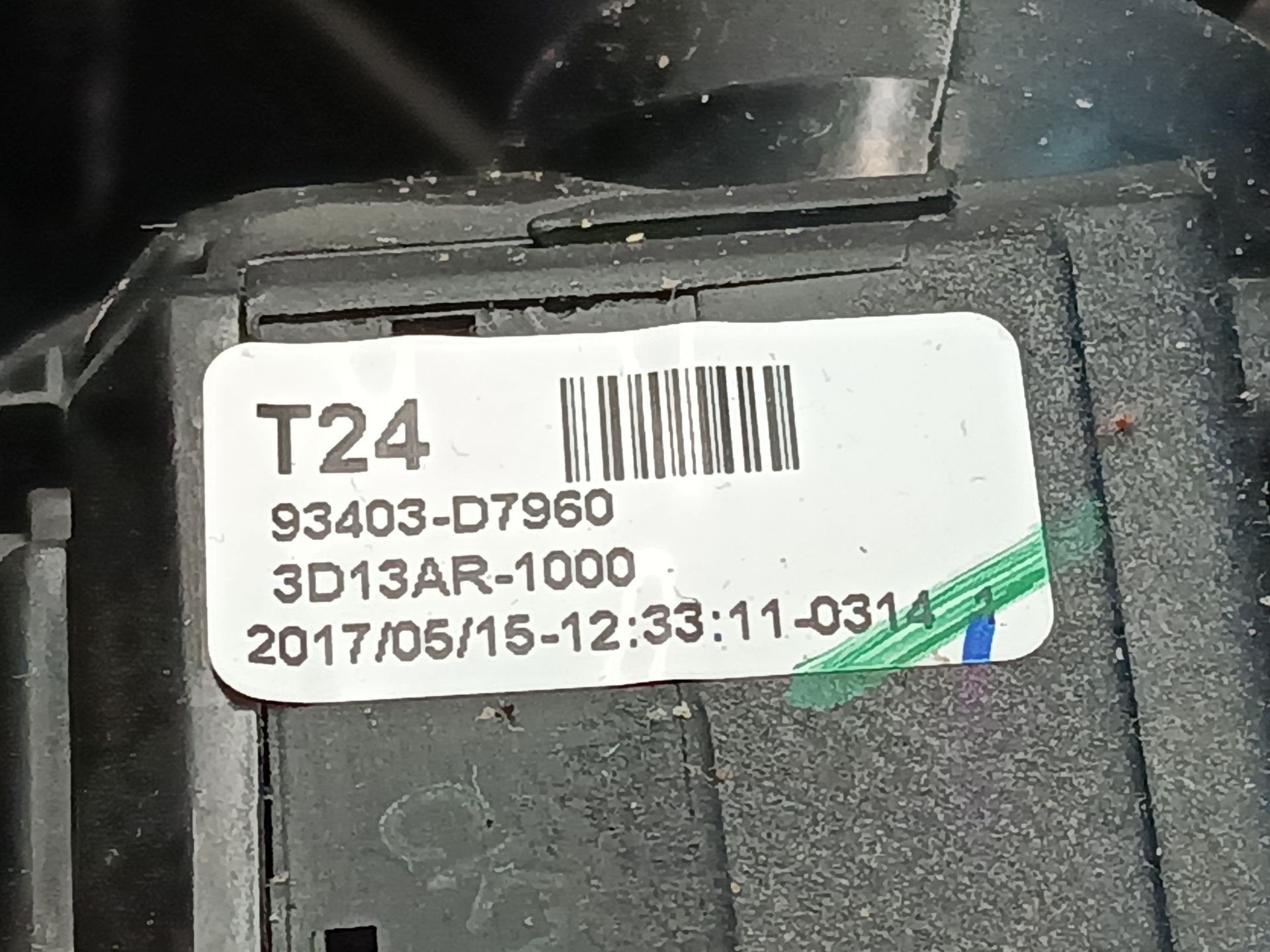 ANILLO AIRBAG HYUNDAI TUCSON (TL, TLE) 93403D7960 / 3D13AR1000 93403D79603D13AR1000