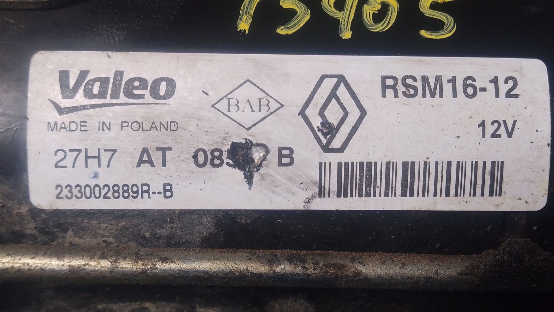 MOTOR ARRANQUE RENAULT TRAFIC III Autobús (JG_) 233002889R / P3-A10-5-5 233002889RP3A1055 - Vista 2