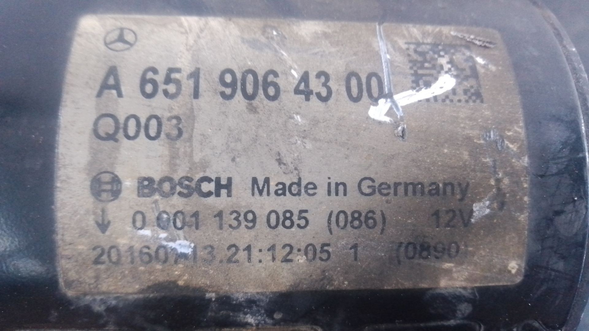 MOTOR ARRANQUE MERCEDES-BENZ VITO Tourer (W447) A6519064300 / P3-A10-4-3 / 0001139085 A6519064300P3A10430001139085 - Vista 2