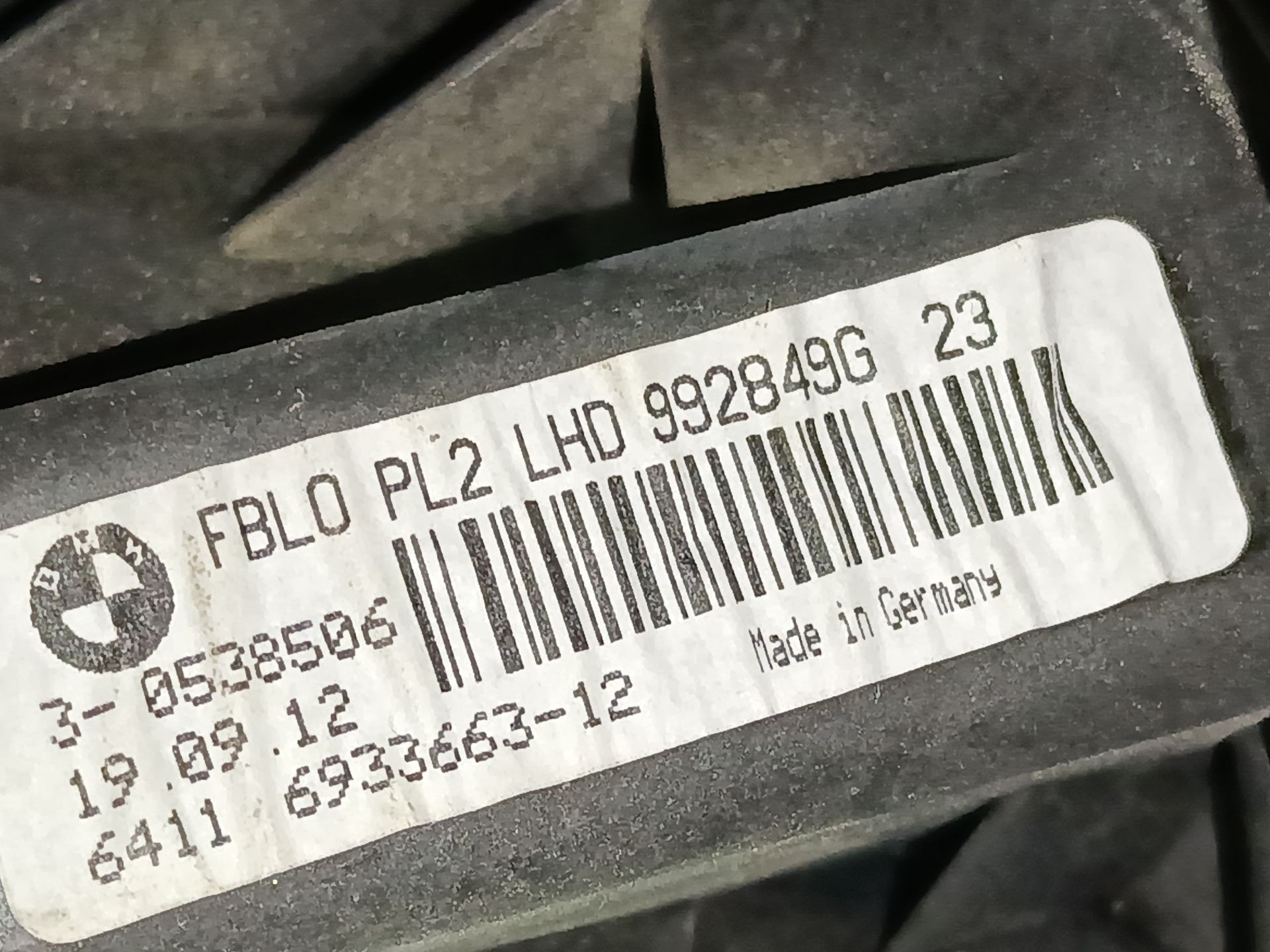 VENTILADOR CALEFACCION BMW X1 (E84) 6411693366312 / 992849G 6411693366312992849G - Vista 2