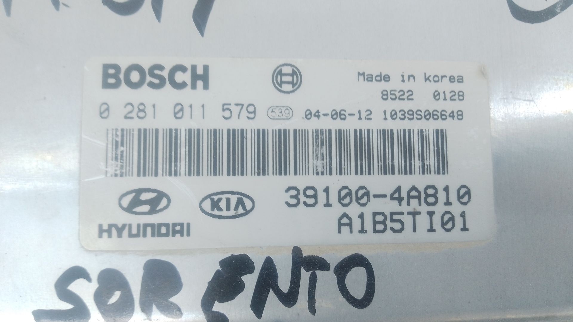 CENTRALITA MOTOR UCE KIA SORENTO I (JC) 391004A810 / E3-A3-18-4 / 0281011579 391004A810E3A31840281011579 - Vista 2