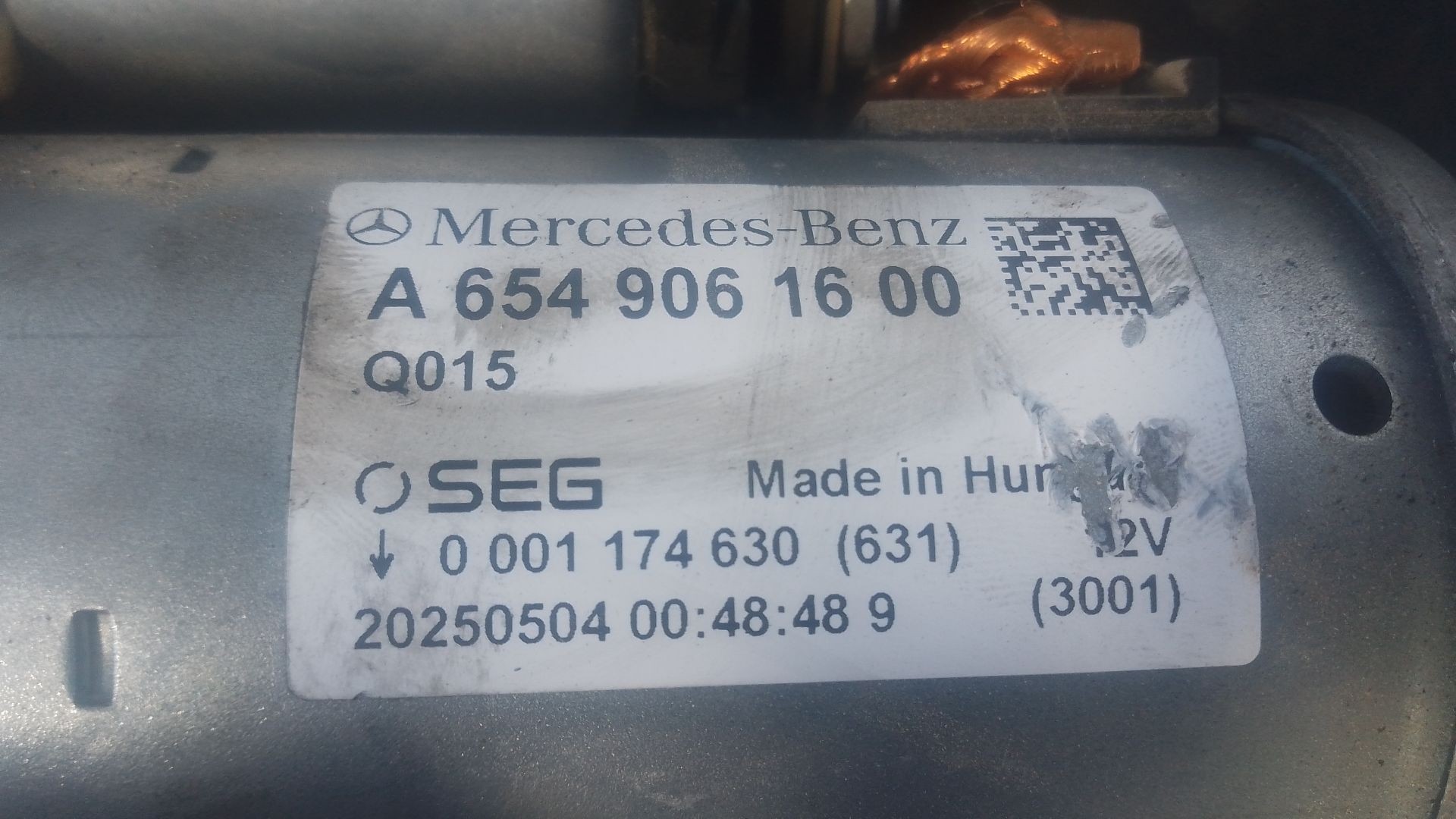 MOTOR ARRANQUE MERCEDES-BENZ VITO Tourer (W447) A6549061600 / P3-A10-10-2 A6549061600P3A10102 - Vista 3