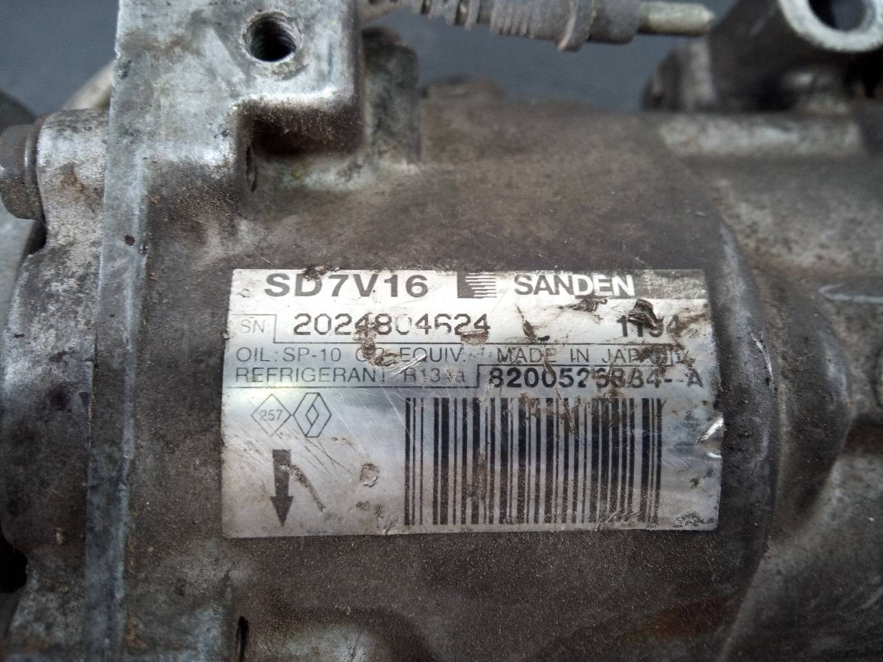 COMPRESOR AIRE ACONDICIONADO RENAULT MEGANE III SPORT TOURER 8200525884 / P3-A1-5-5 / 2024804624 8200525884P3A1552024804624 - Vista 2