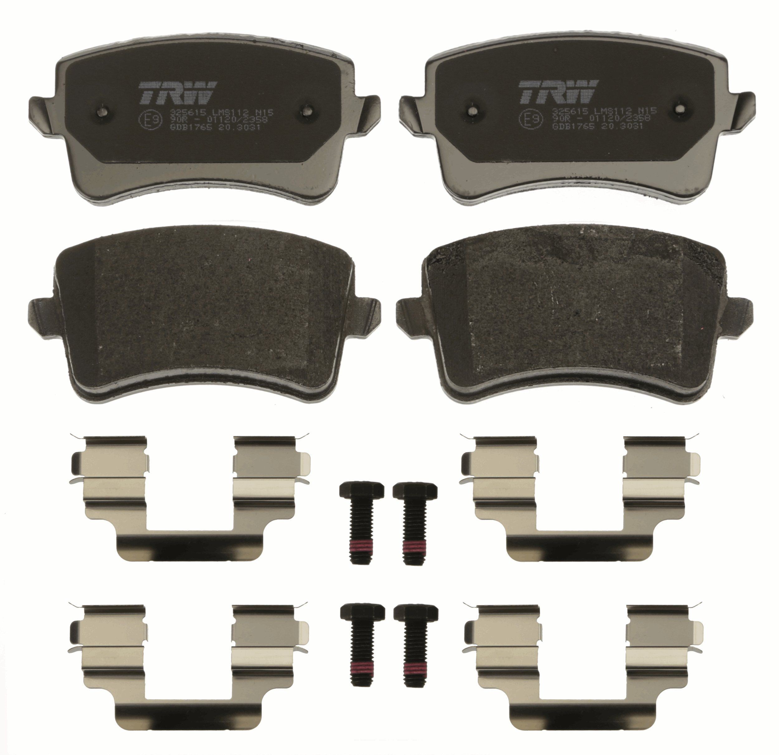 PASTILLAS FRENO TRASERAS AUDI A4 B8 (8K2) B110995 GDB1765 GDB2000 / T1-1-B8-2 NUEVO / 3322937887897 B110995GDB1765GDB2000T11B82NUEVO3322937887897