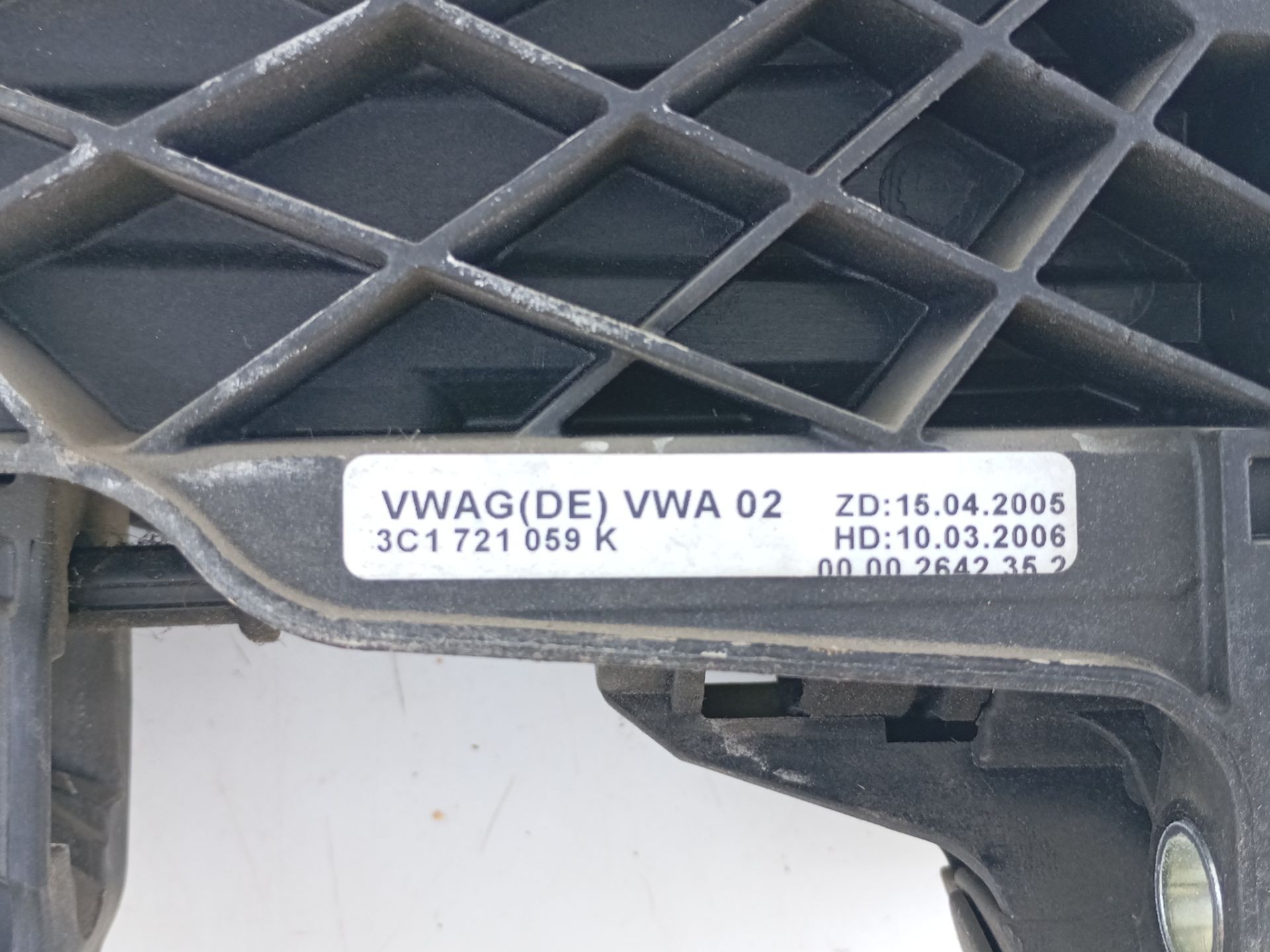 PEDAL EMBRAGUE VOLKSWAGEN PASSAT B6 (3C2) 3C1721059K / E1-B2-31-2 / 3C0721388A 3C1721059KE1B23123C0721388A - Vista 2